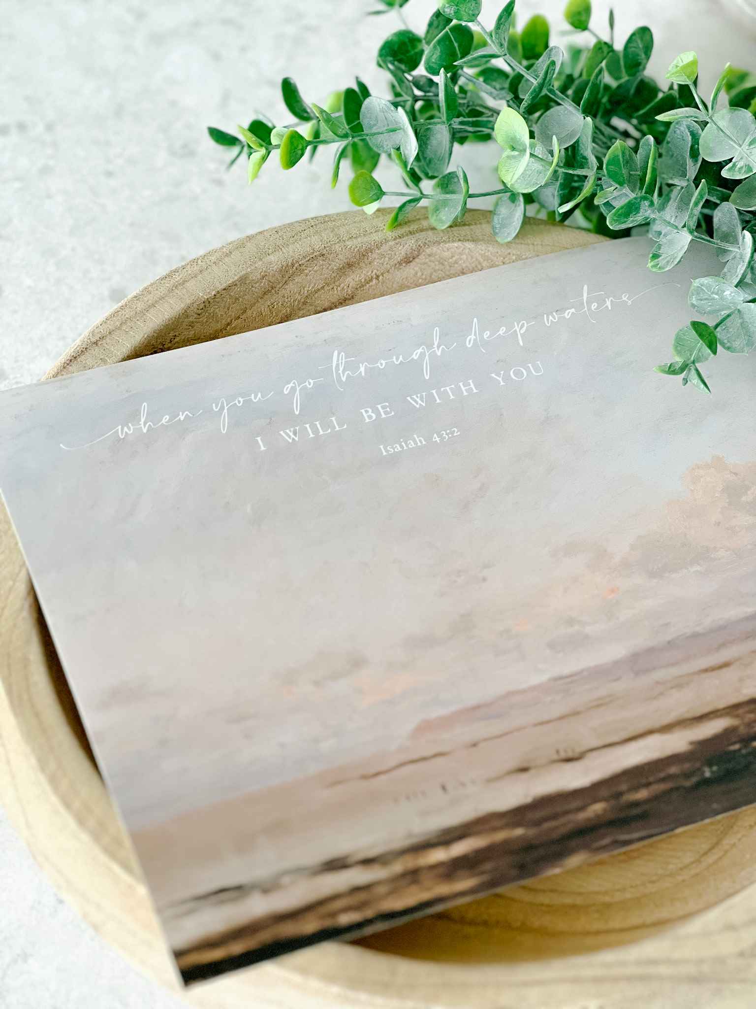 Deep Waters Isaiah Print - Premium Canvas Wall Art for Home & Office Decor - Perfect for Living Room, Bedroom, or Gift Giving