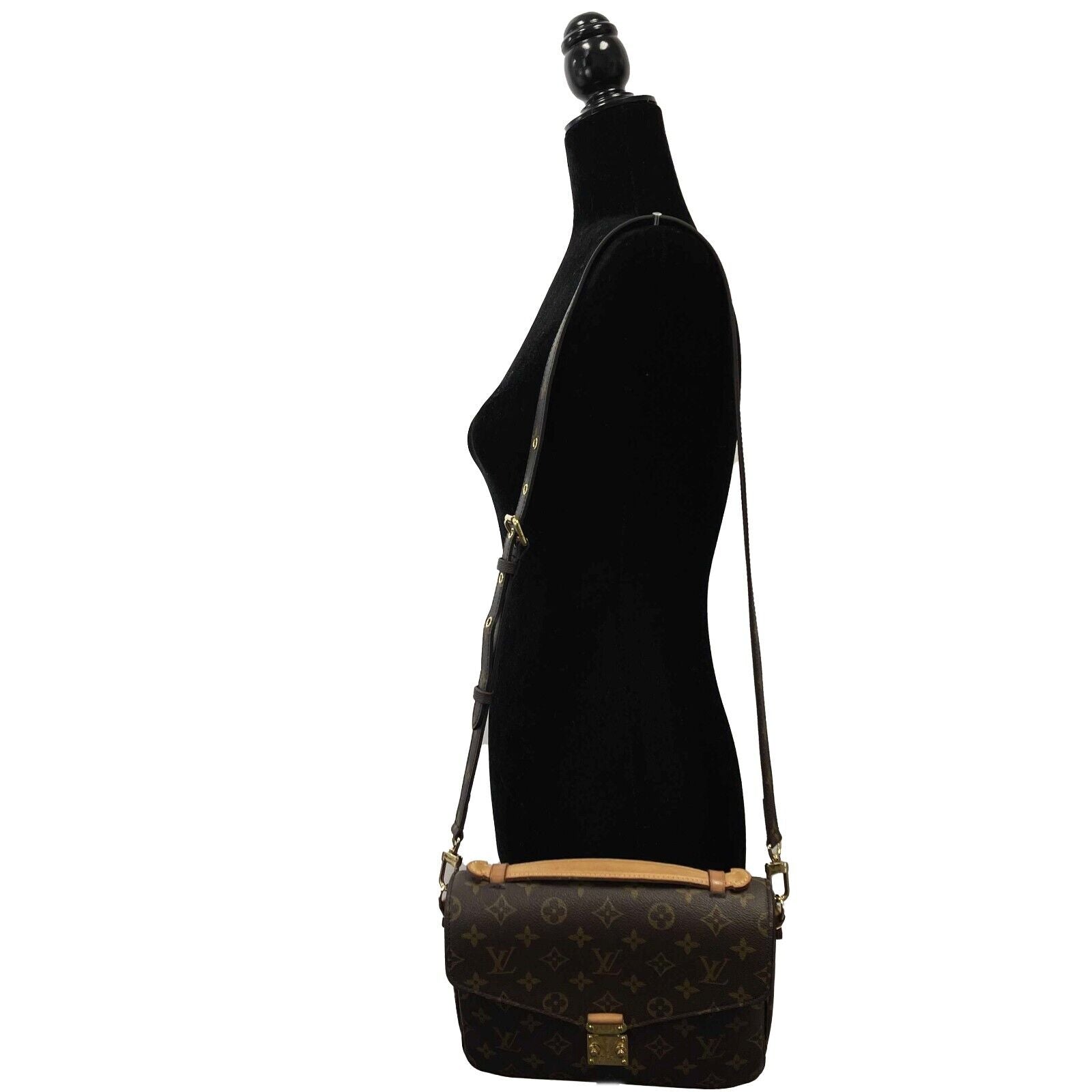 Authentic Louis Vuitton Pochette Métis Monogram Canvas Handbag - Brown Crossbody Bag with Top Handle | Perfect for Work, Travel & Everyday Luxury Fashion Accessory