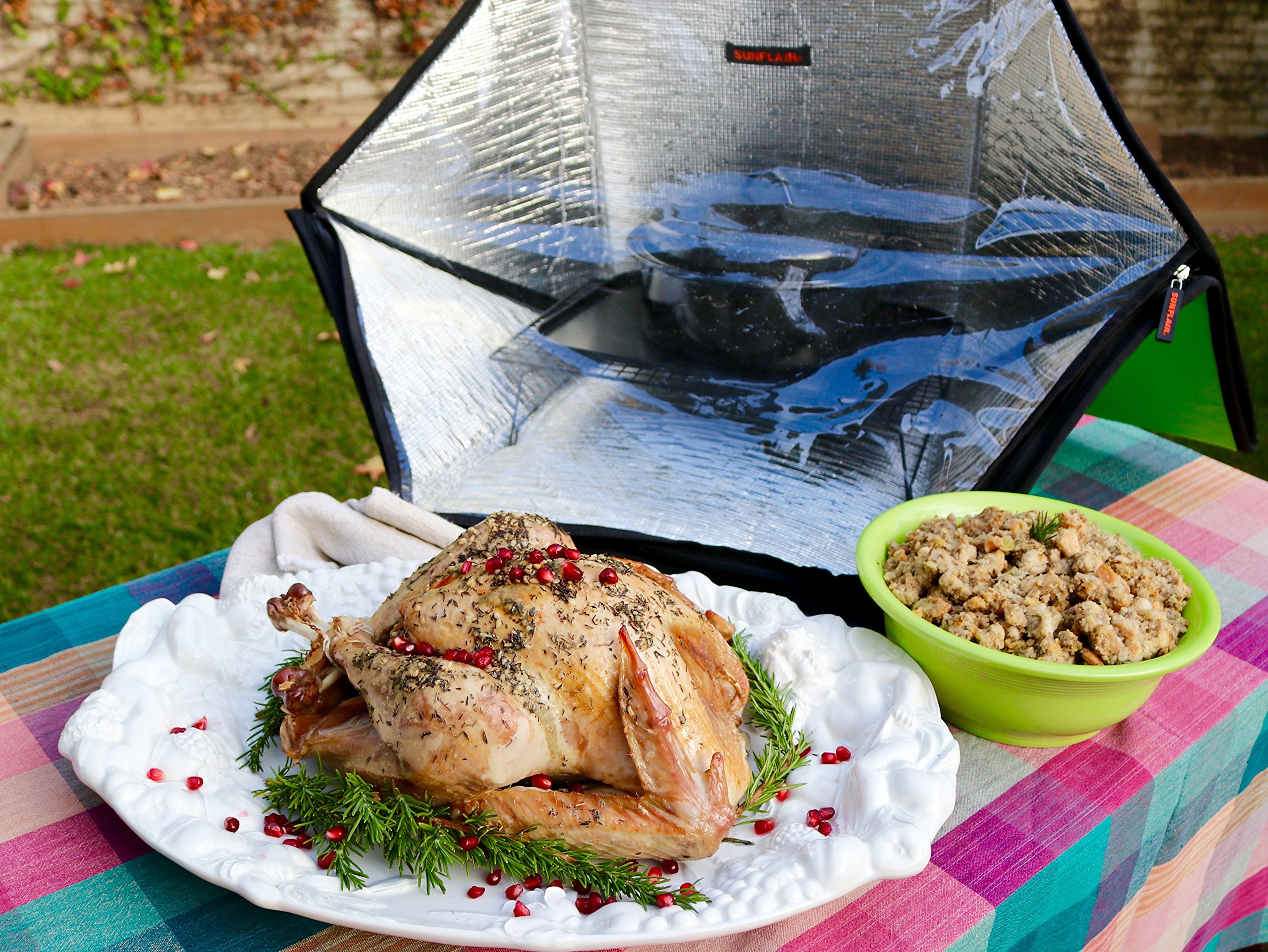 Portable Solar Oven Deluxe Kit with Cookware Set, Dehydrating Racks & Built-in Thermometer | Eco-Friendly Outdoor Cooking for Camping, Hiking, Emergency Preparedness & Off-Grid Living