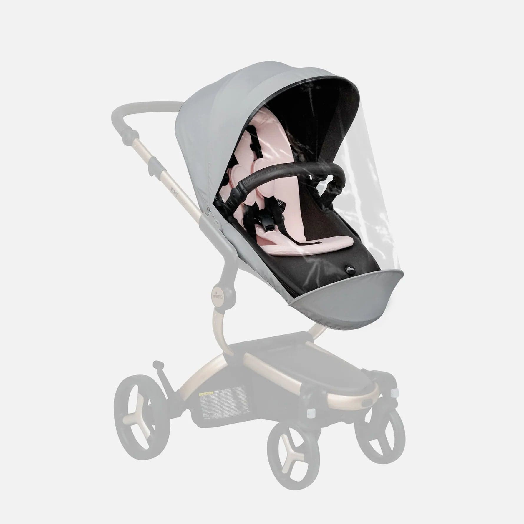 Mima Xari Single Raincover - Clear Transparent Waterproof Stroller Cover for Baby Carriage - Perfect for Rainy Days, Windy Weather & Outdoor Protection