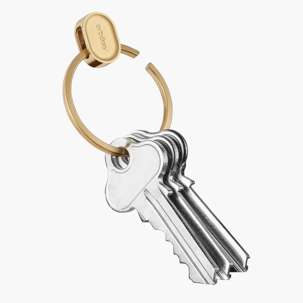 Orbitkey Premium Key Organizer - Gold | Compact & Stylish Key Holder for Home, Office & Travel Accessories