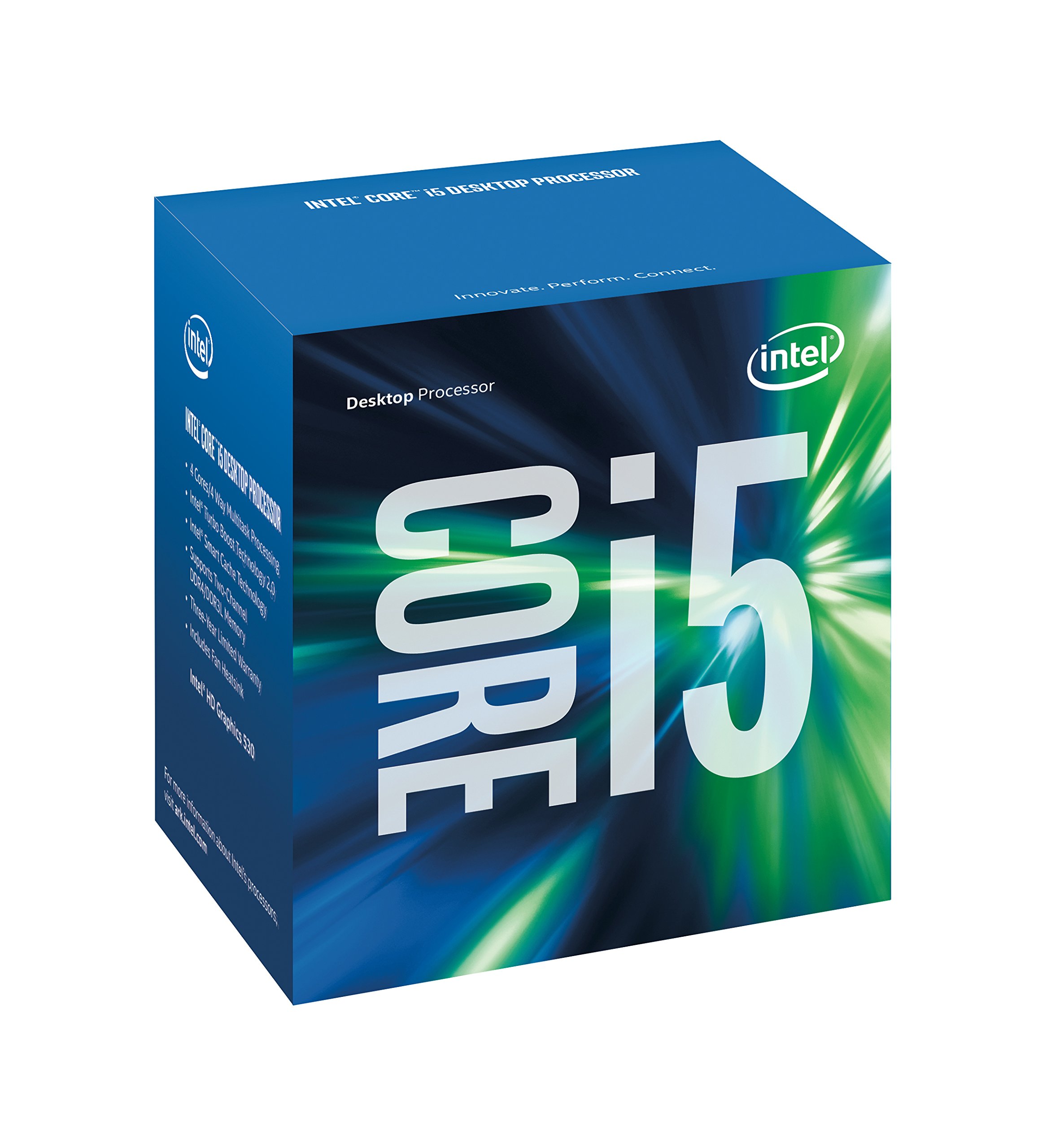 Intel Core i5-6400 Skylake Quad-Core Processor 2.7GHz (Turbo Boost 3.3GHz) 8.0GT/s 6MB Cache LGA 1151 Socket - OEM (CM8066201920506) for Gaming PC, Workstation & Home Office Desktop Computers