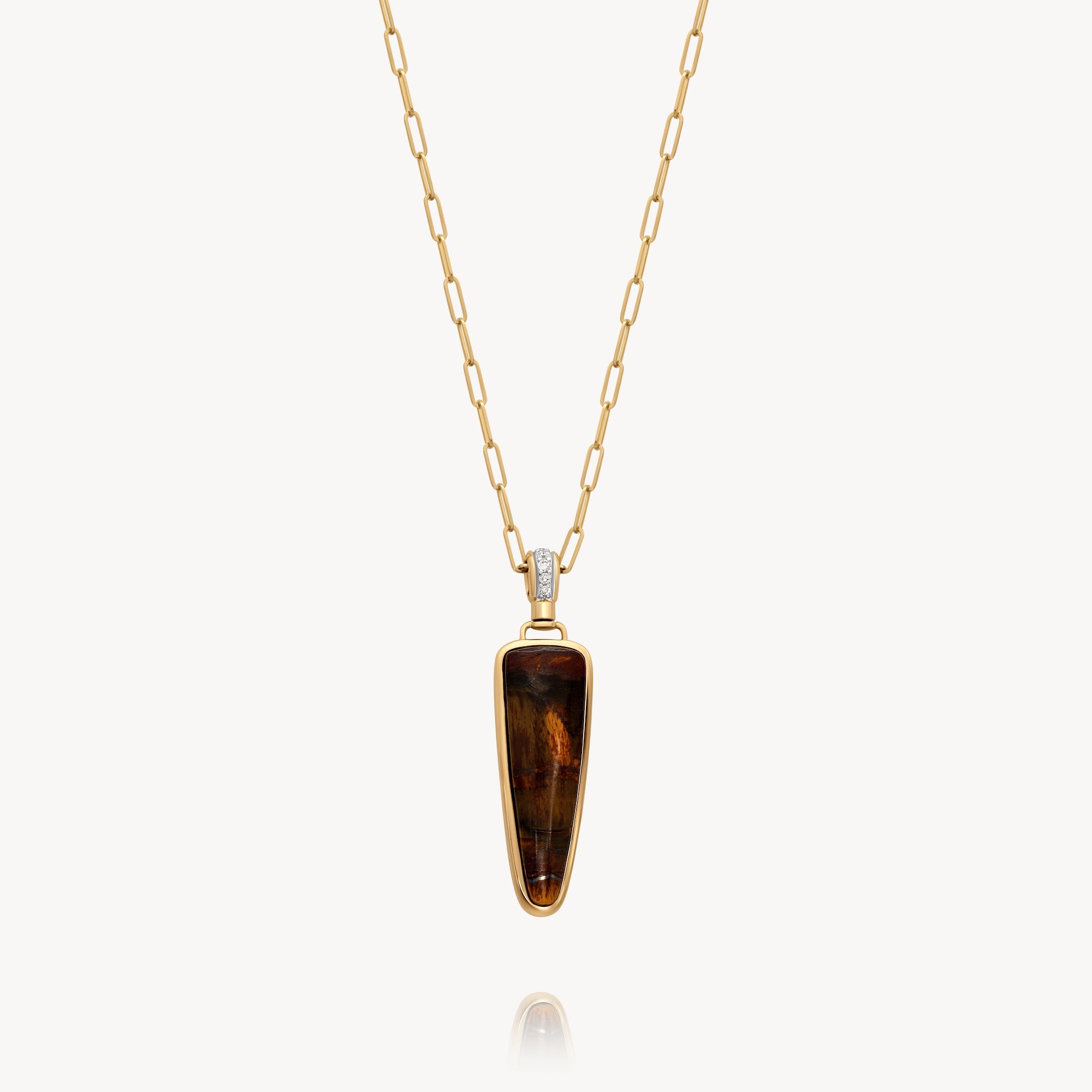 Natural Tiger's Eye Stone Necklace for Women - Healing Crystal Jewelry for Protection & Confidence - Perfect for Meditation, Gifts & Everyday Wear