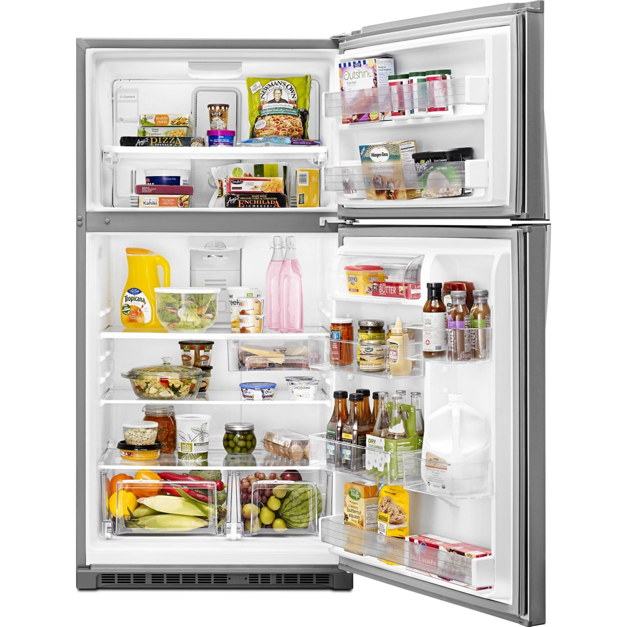 Whirlpool WRT541SZDZ 36 Inch Top Freezer Refrigerator - Fingerprint Resistant Stainless Steel - Energy Star Certified - Perfect for Kitchens, Apartments & Small Spaces