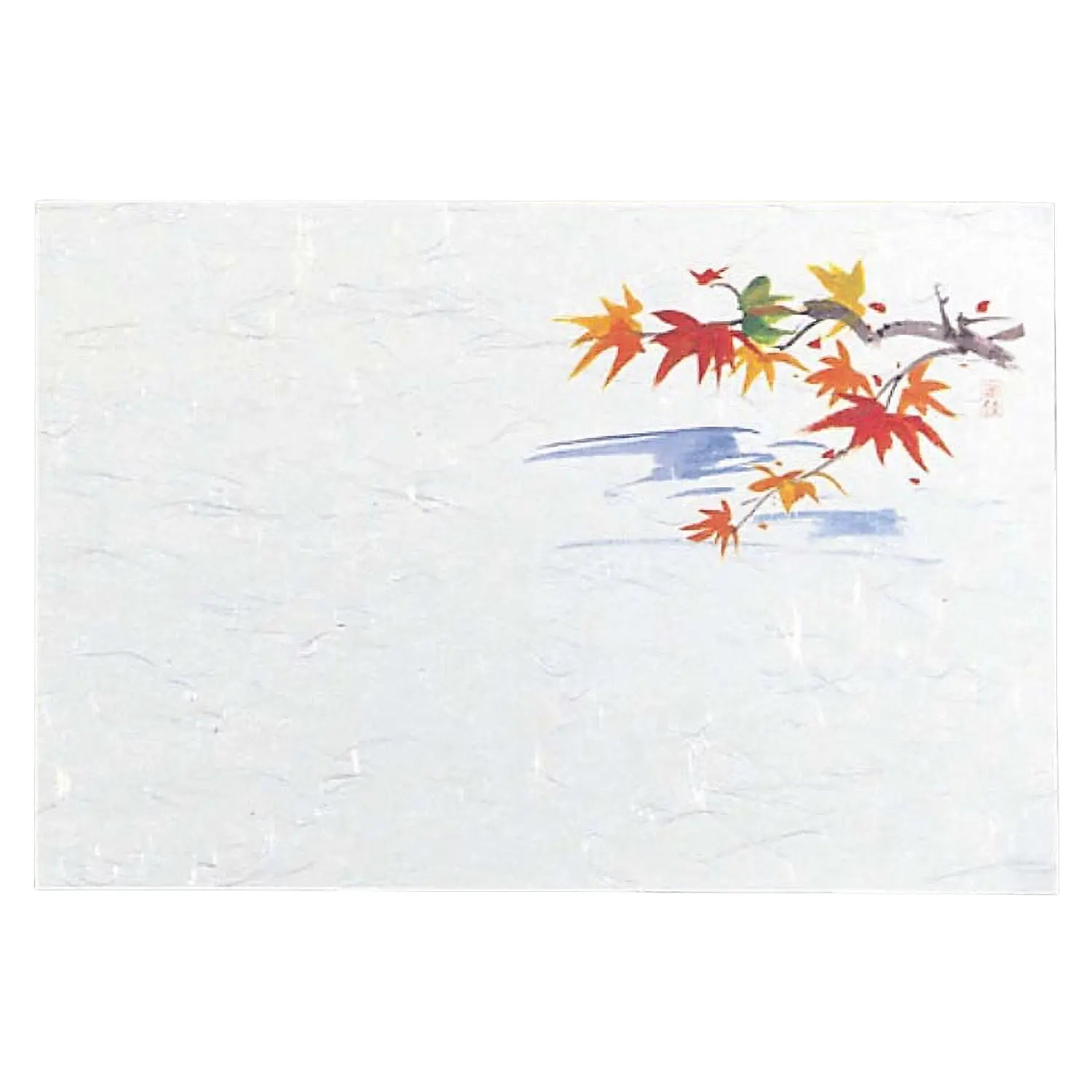 Premium Japanese Washi Paper Placemats - Set of 100 Autumn Maple Leaf Design - Elegant Table Setting for Dining, Parties & Home Decor