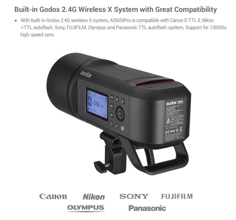 Godox AD600Pro TTL Monolight Strobe Flash - Professional Studio Lighting for Photography, Portraits, and Outdoor Shoots