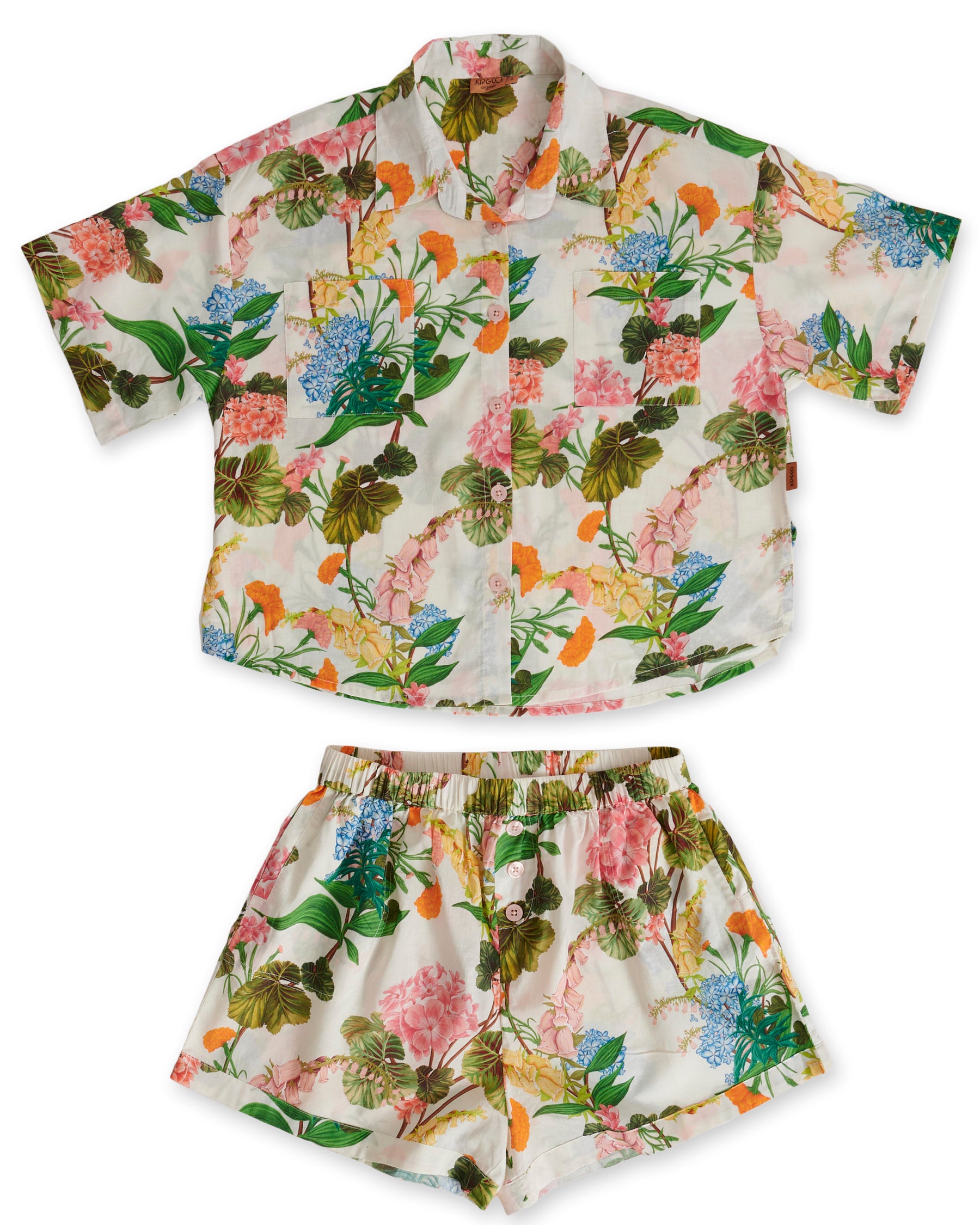 Organic Cotton Short Sleeve Pajama Set for Teens - Soft & Comfortable Sleepwear for Girls - Perfect for Bedtime, Lounging & Sleepovers