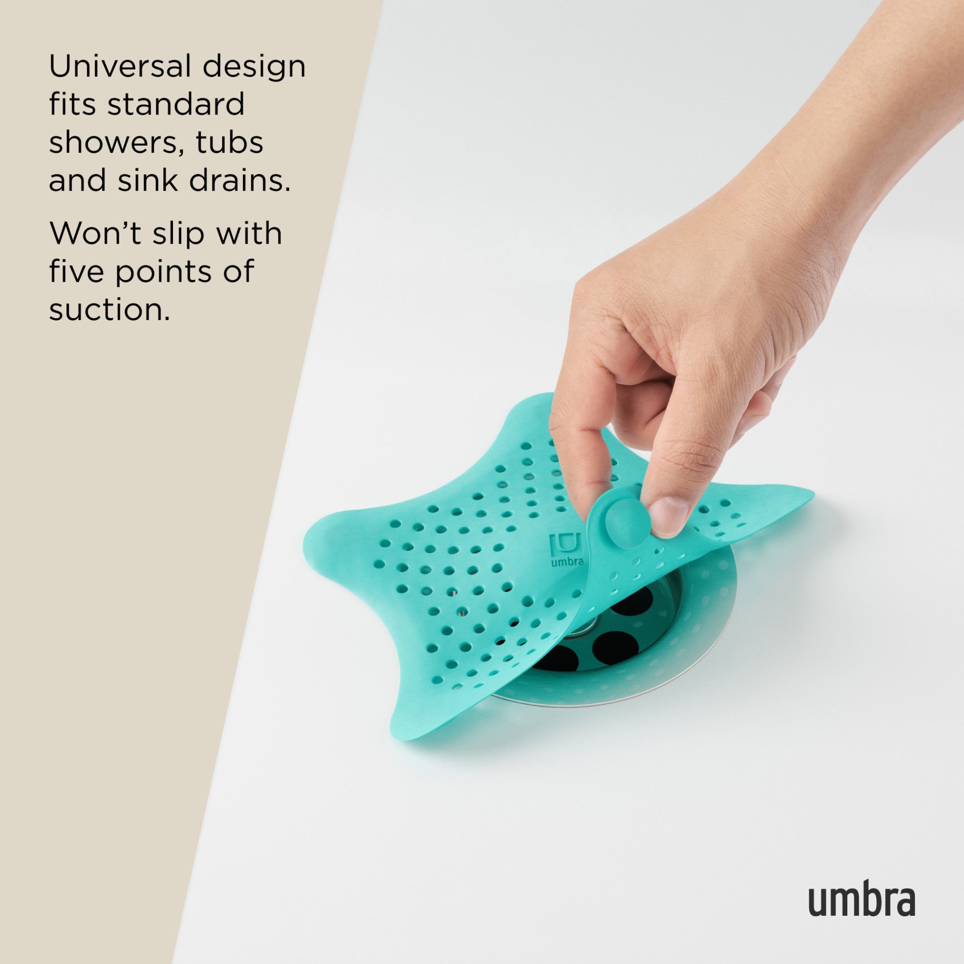 Starfish Hair Catcher for Shower Drain - Stainless Steel Bathroom Sink Strainer - Prevent Clogs in Tubs, Showers & Sinks (Perfect for Homes, Salons & Pet Grooming)