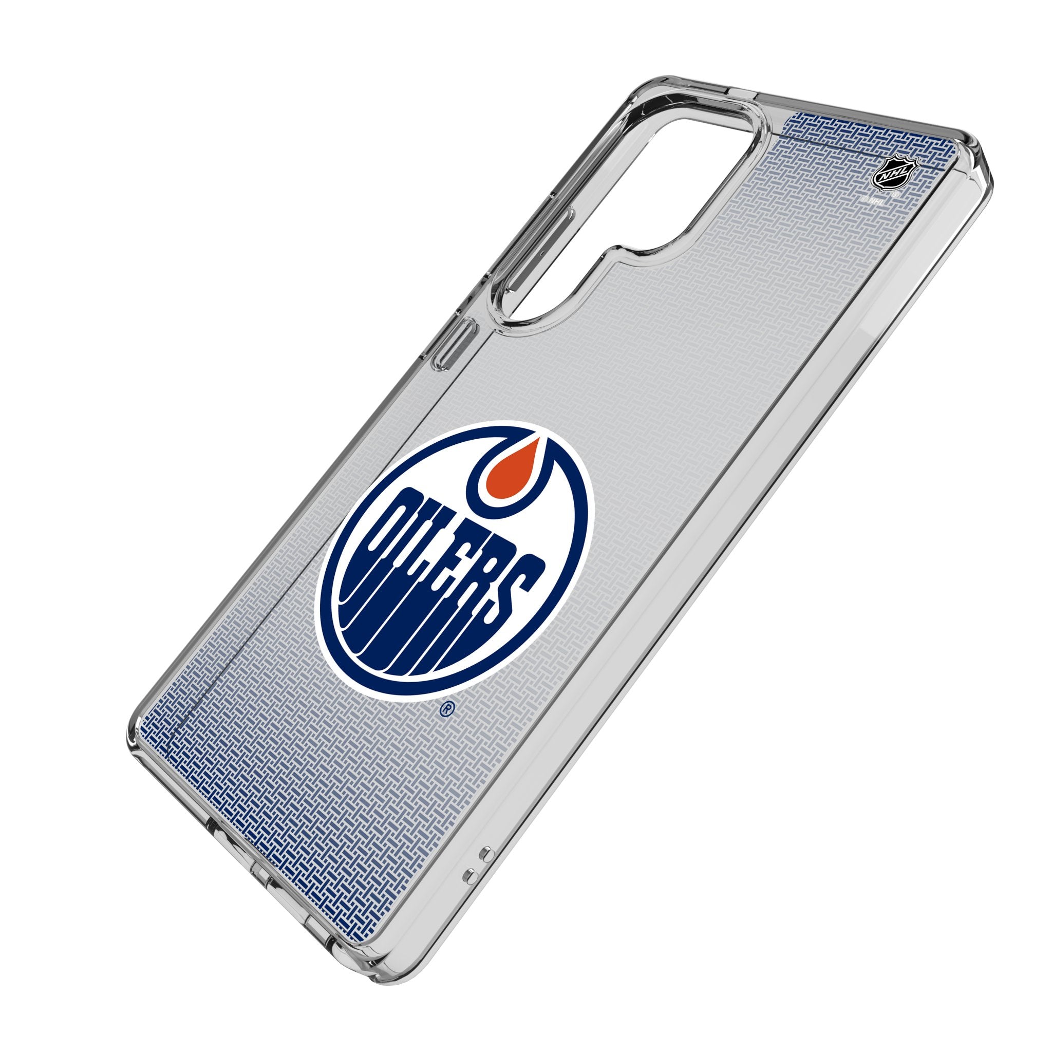 Edmonton Oilers Clear Phone Case for Samsung Galaxy - Slim Protective Linen Design - Perfect for Sports Fans & Everyday Use