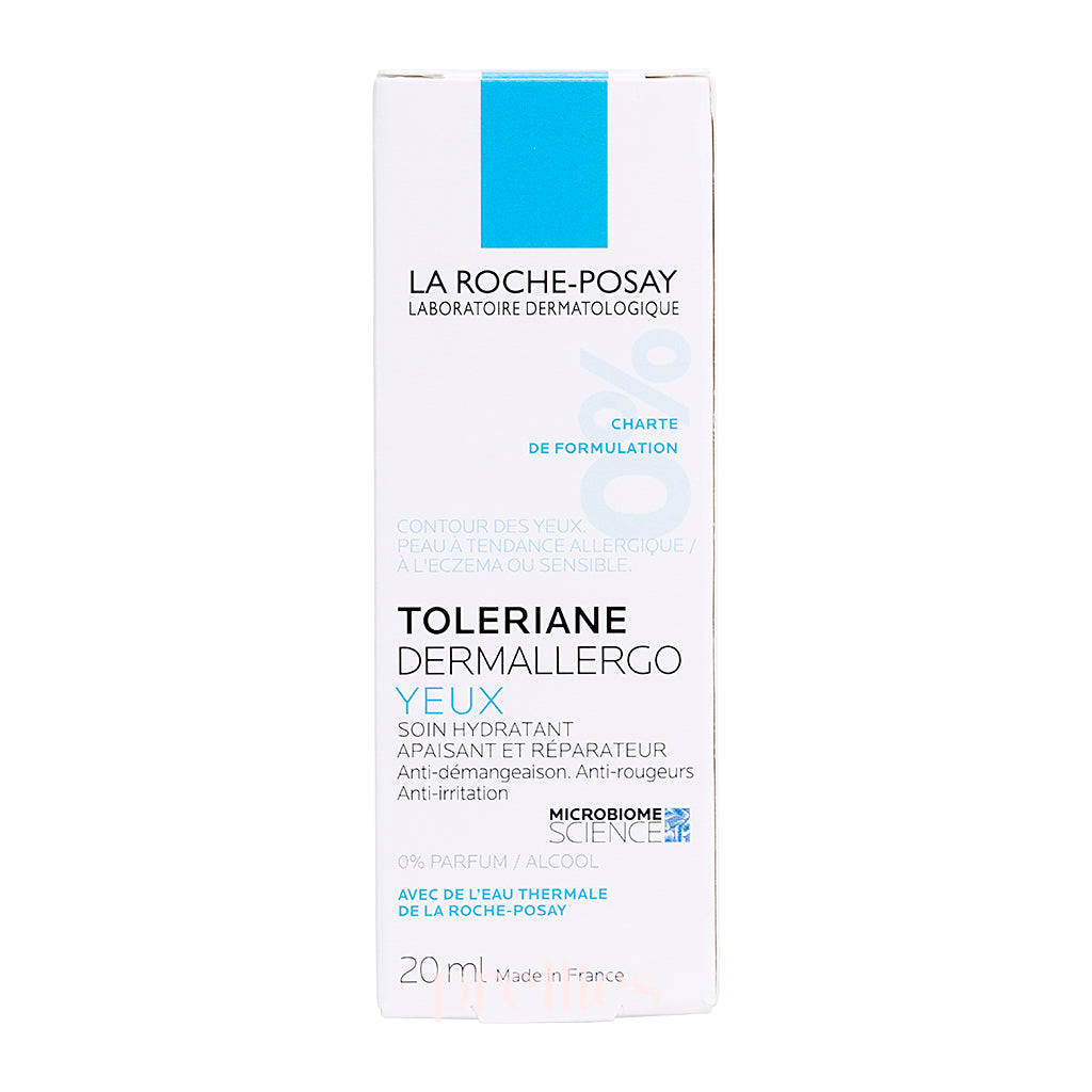 La Roche-Posay Toleriane Dermallergo Eye Cream 20ml - Soothing & Hydrating Eye Treatment for Sensitive Skin | Perfect for Daily Use & Travel Skincare Routine