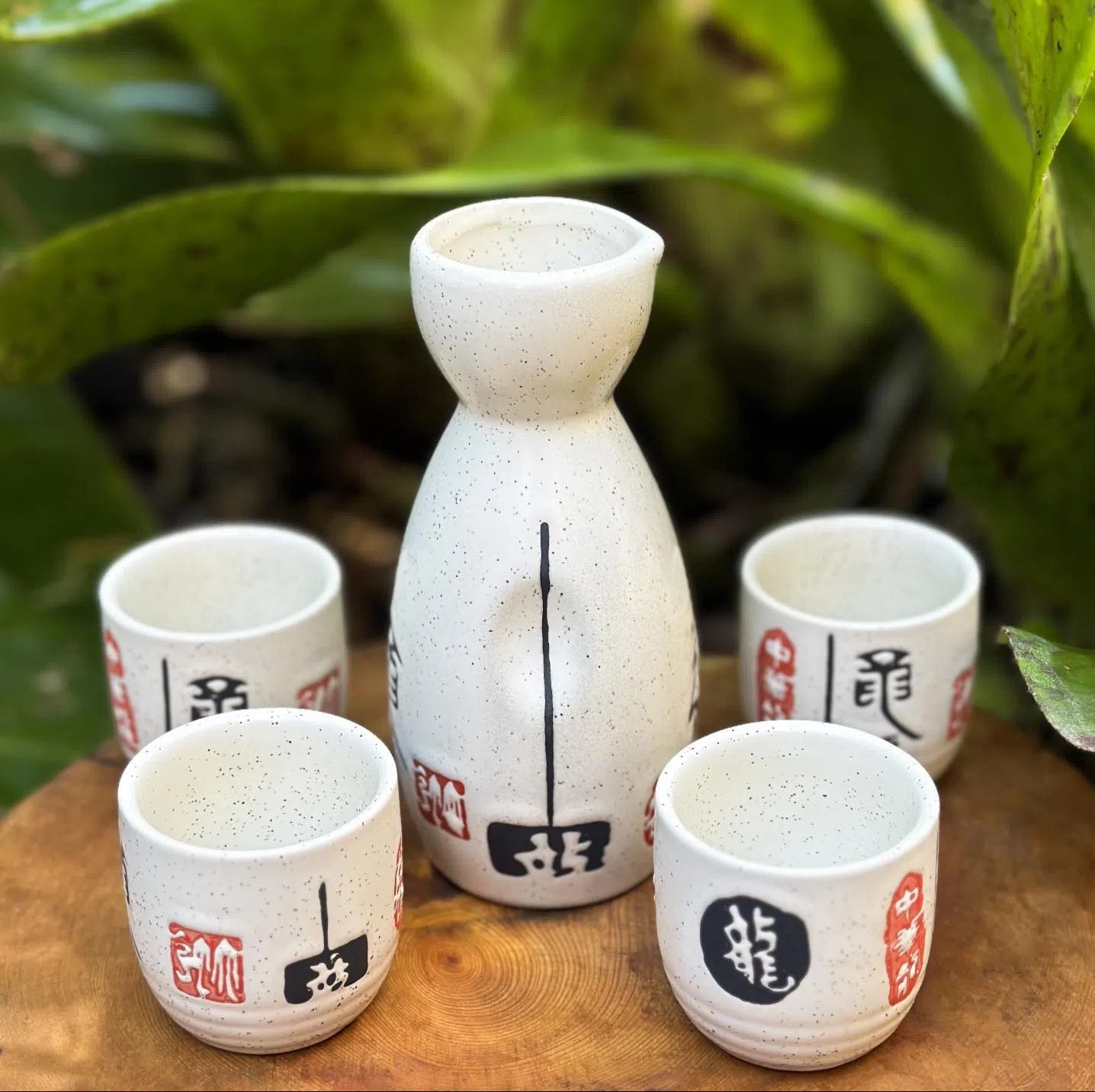 Premium Traditional Japanese Ceramic Sake Set - Authentic Sake Cups & Flask Gift Set for Home, Restaurant & Japanese Tea Ceremony Use
