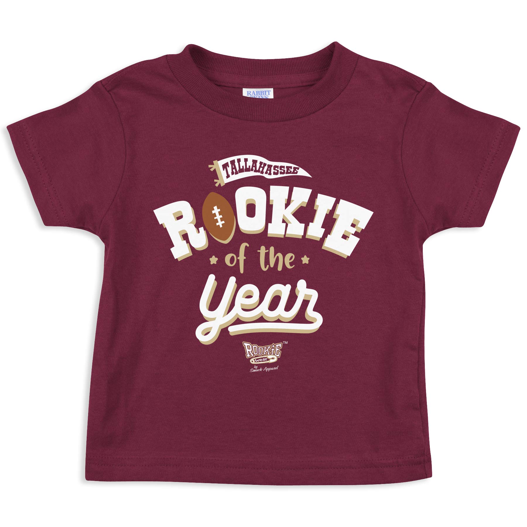 Florida State Football Fans Rookie of The Year Garnet Onesie or Toddler Tee (NB-7T) - Perfect for Game Day, Tailgating & Family Photos