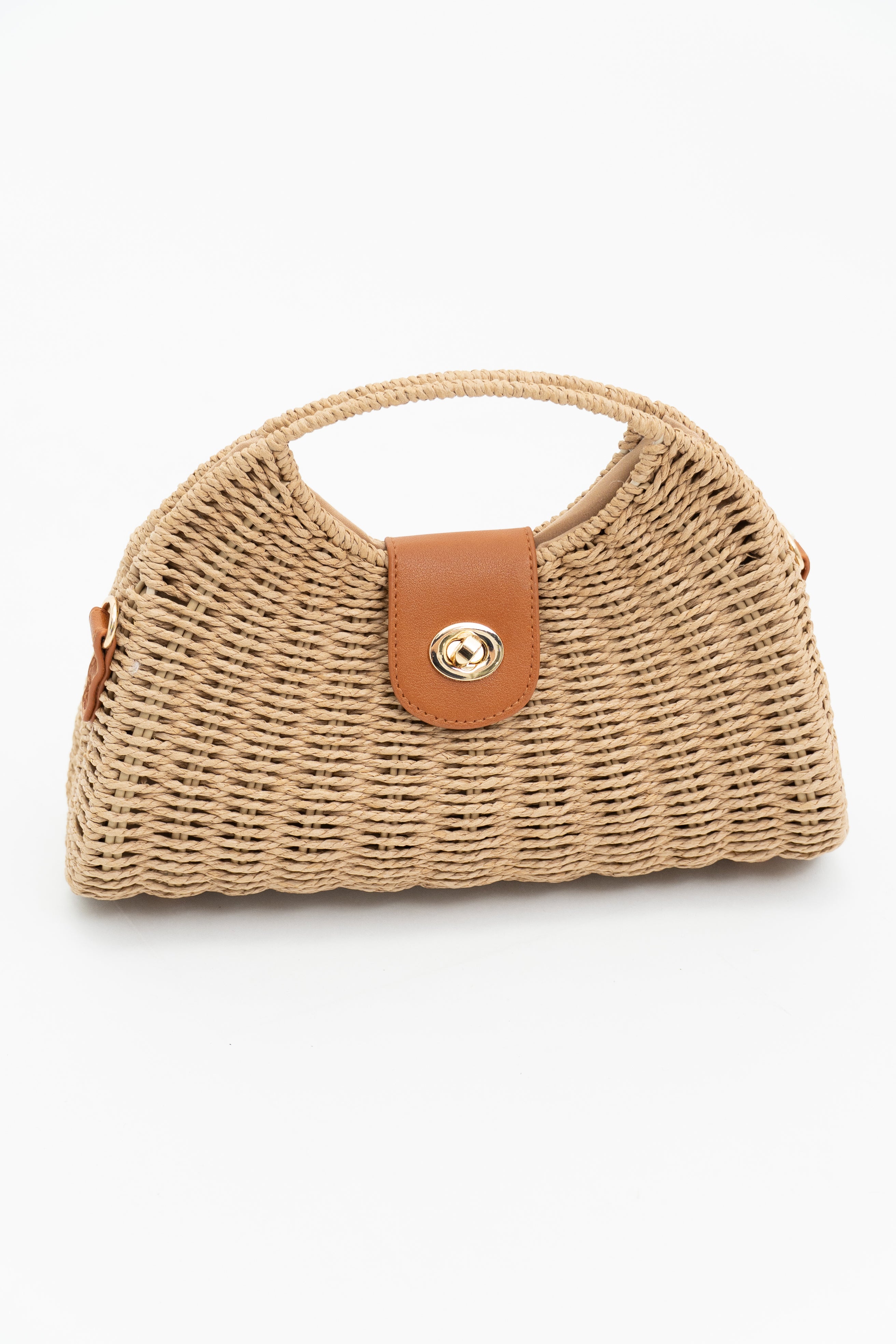 Stylish Small Rattan Handbag for Women - Eco-Friendly Woven Crossbody Purse - Perfect for Beach, Vacation & Summer Outfits