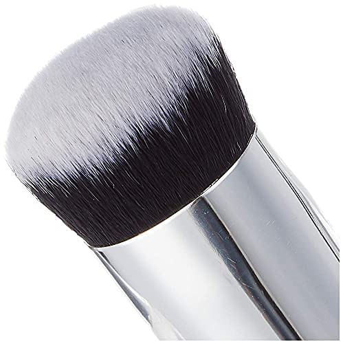 **MeeTo Flat Top Foundation Makeup Brush for Liquid, Cream & Powder - Blending Face Blush & Flawless Finish - Black (1 Pack) - Perfect for Everyday Makeup & Professional Looks**