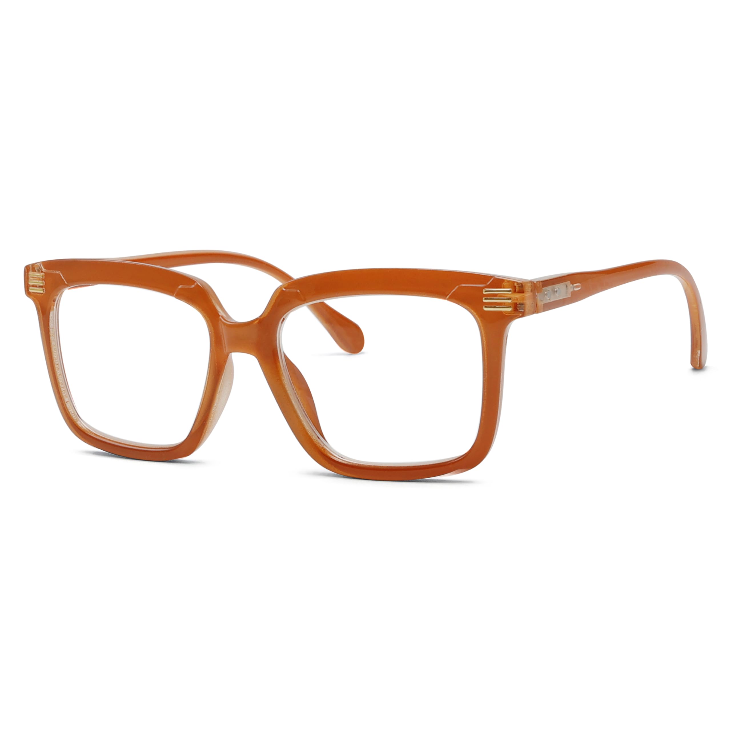 Eyekepper Square Reading Glasses for Women - Large Frame Readers with Blue Light Blocking - Perfect for Computer Work, Reading & Office Use