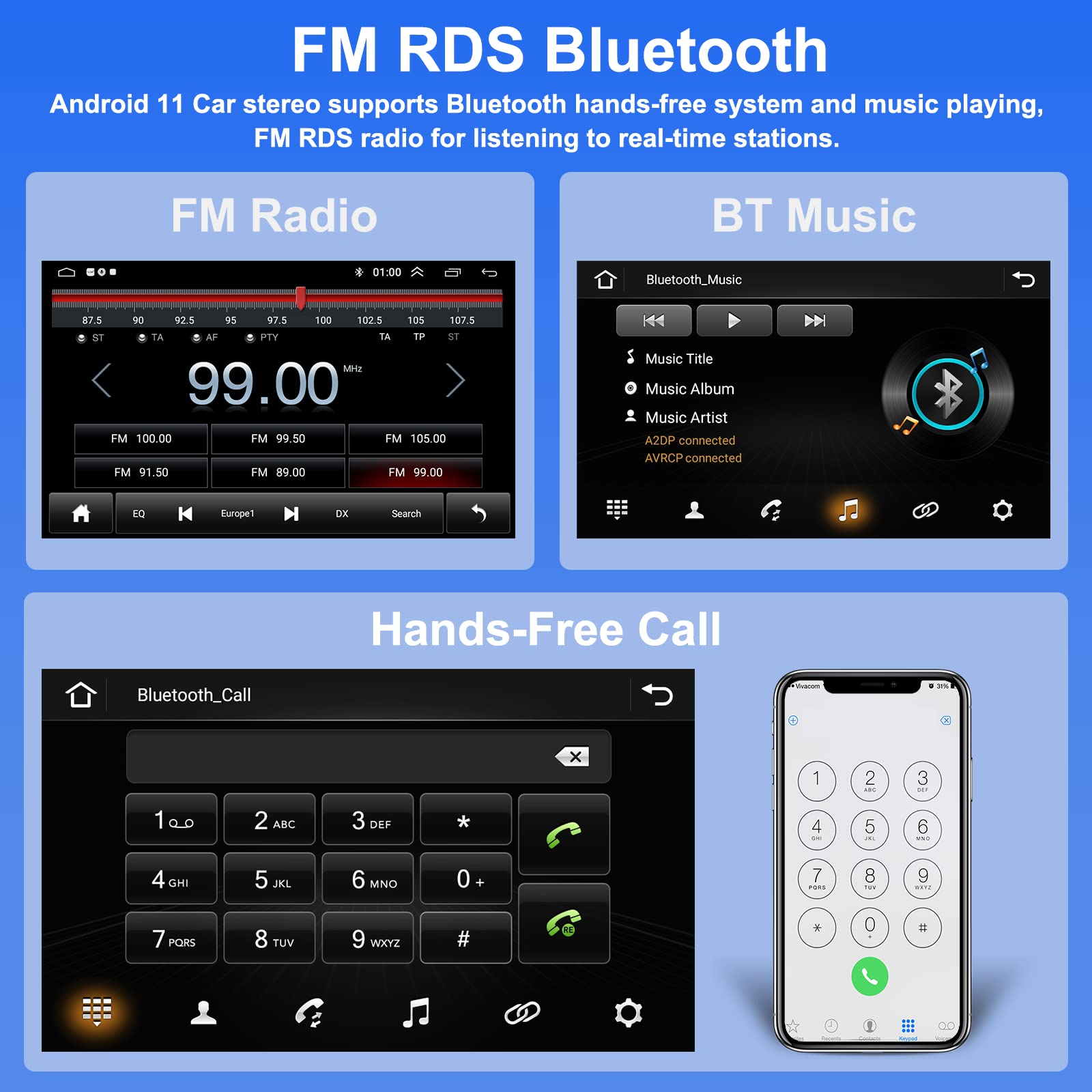 2+64GB Android 13 Car Stereo for Honda Civic 2001-2005 - 9