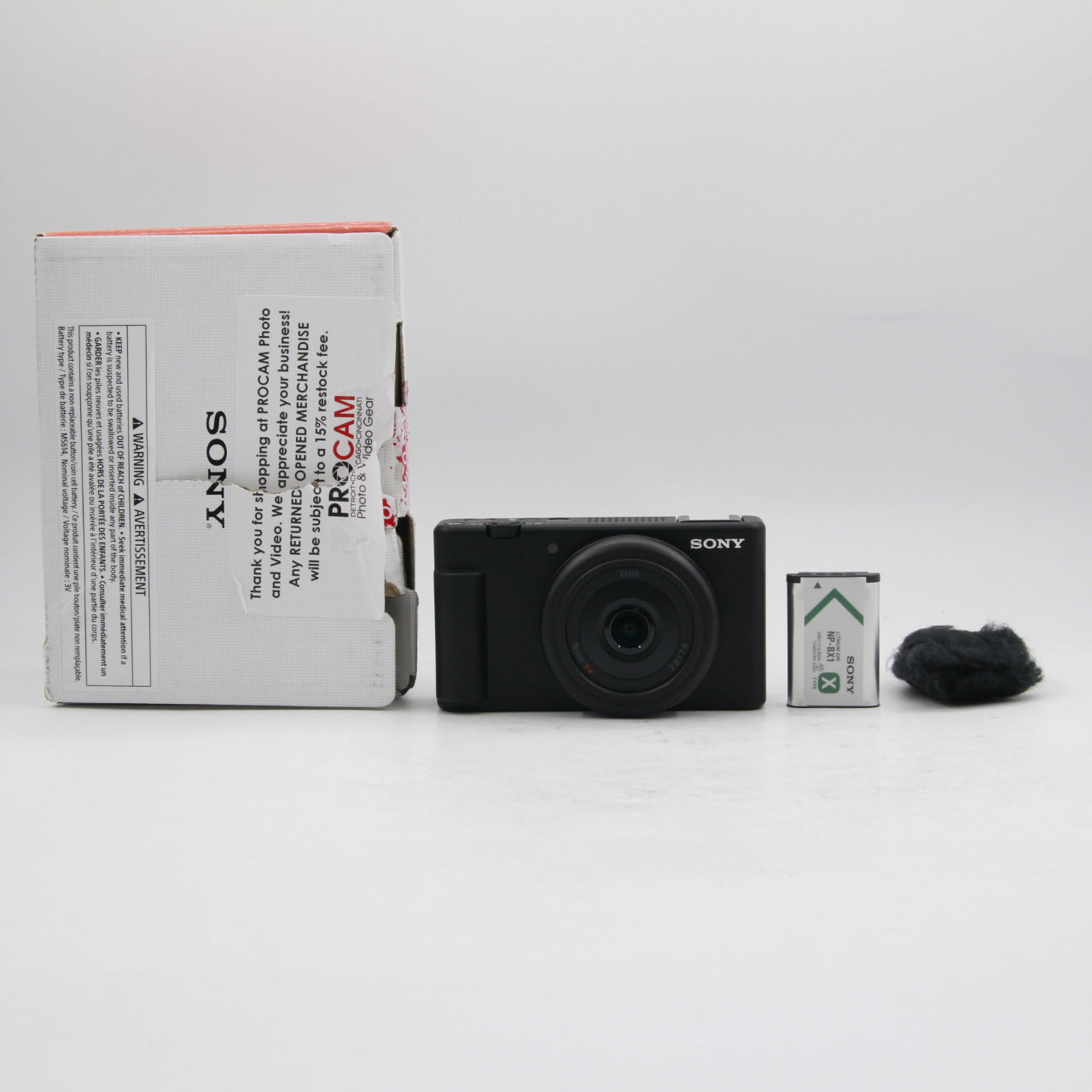 Sony ZV-1F Vlogging Camera (Black) - Open Box Excellent Condition - Perfect for YouTube, Travel & Content Creation