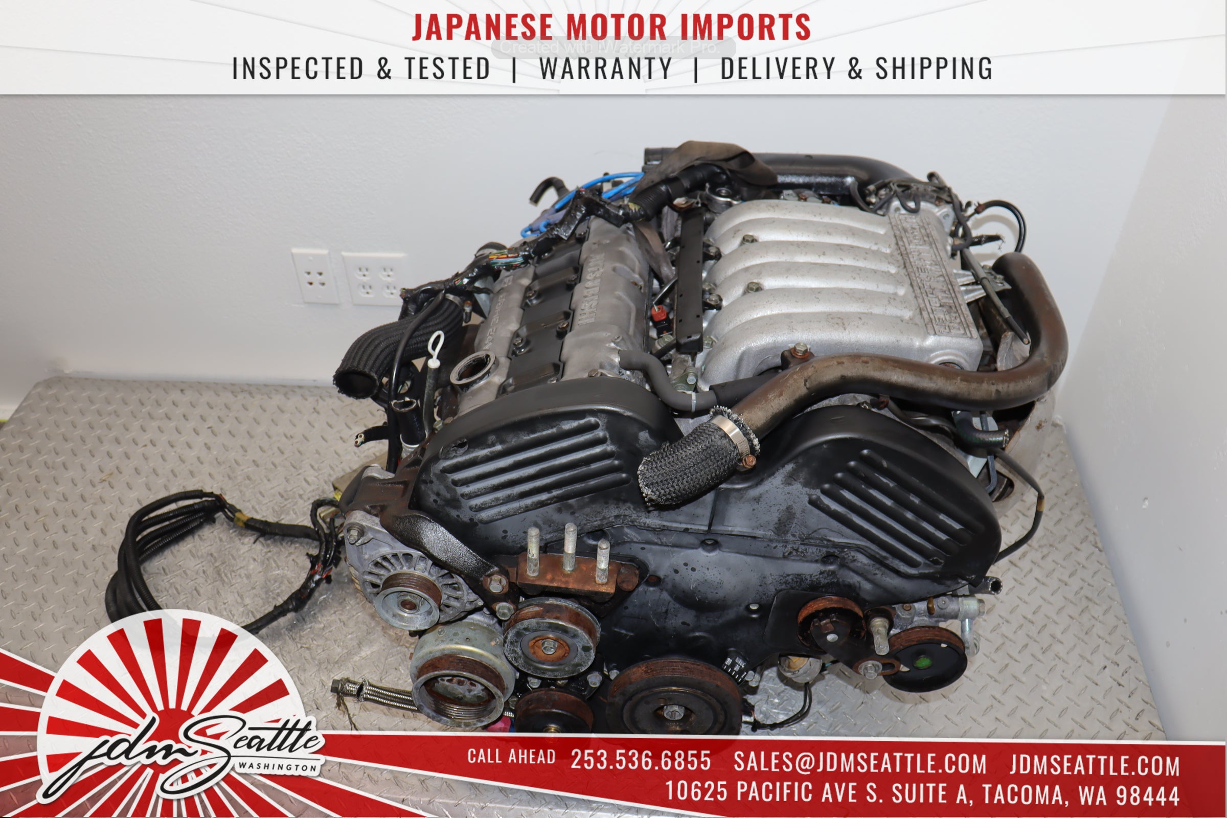 JDM 6G72TT 94-97 Mitsubishi 3000GT & Dodge Stealth Twin Turbo Engine - Core Only - Perfect for Performance Upgrades & Restoration Projects