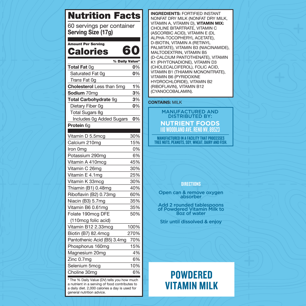 Nutrient Survival 1 Month Emergency Food Supply Kit - Long Shelf Life Freeze-Dried Meals for Camping, Hiking & Disaster Preparedness