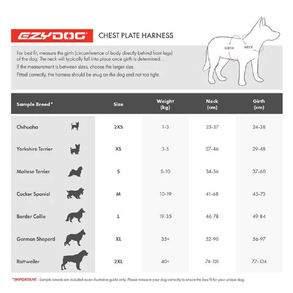 Durable Adjustable Chest Plate Dog Harness for Medium & Large Dogs - Perfect for Walking, Hiking & Outdoor Adventures