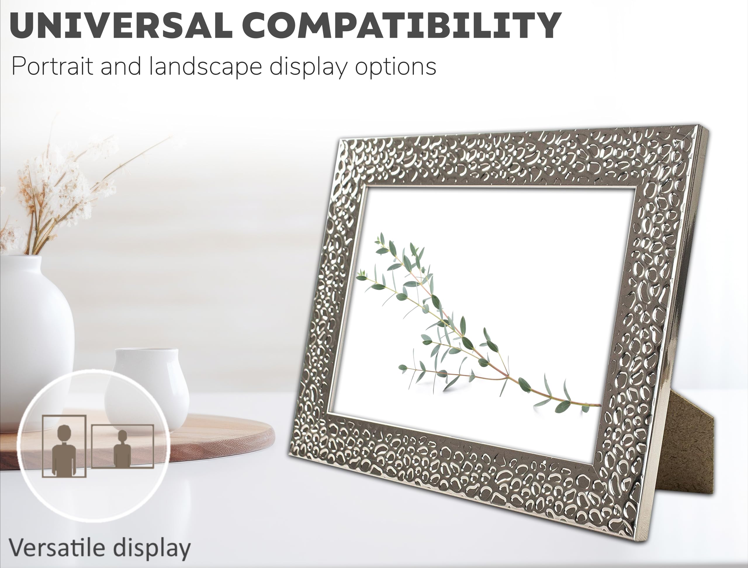 5x7 Photo Frame - Self Standing & Wall Mountable Picture Frame for 5x7 Photos - Perfect for Home Decor, Office Display, and Gift Giving