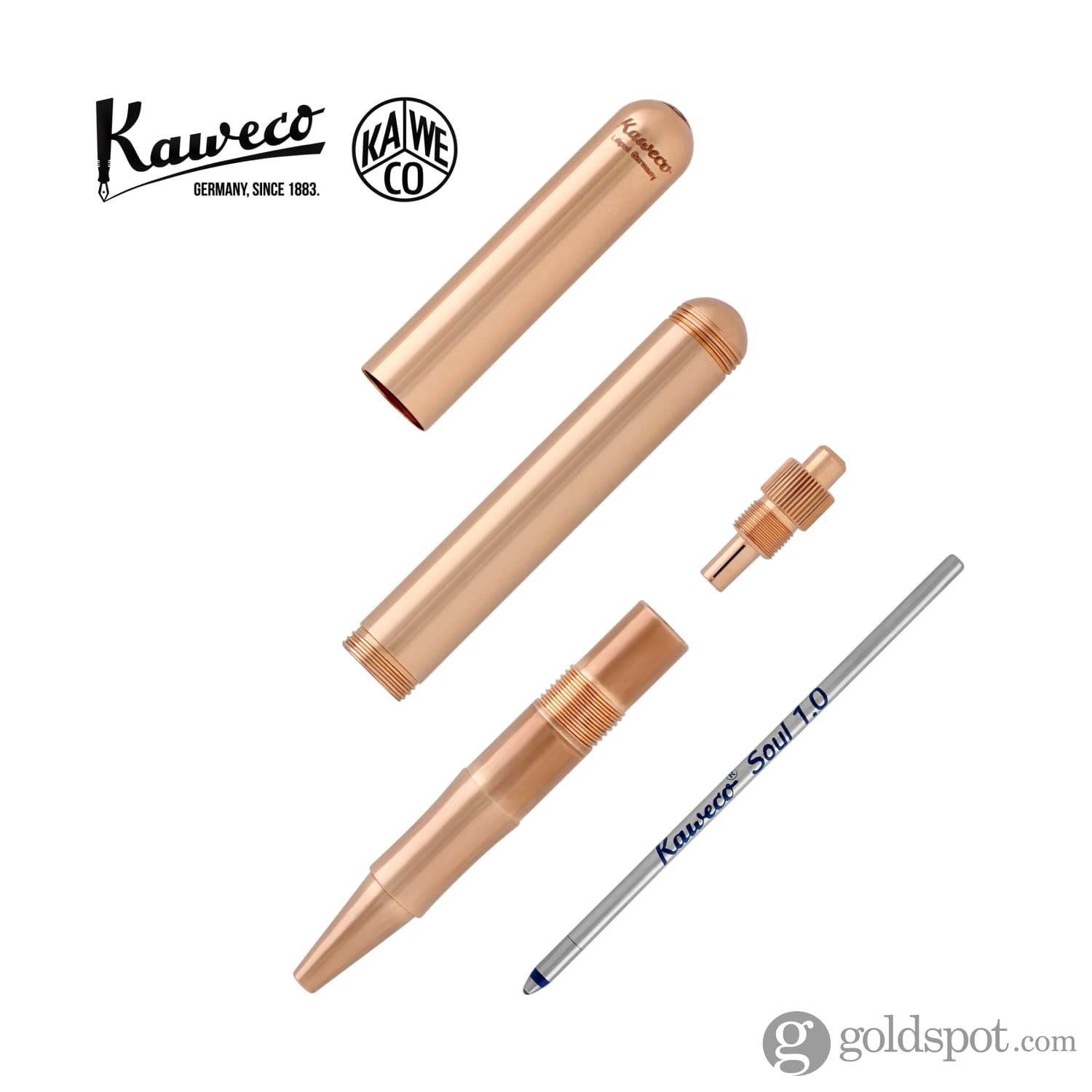 Kaweco Liliput Copper Ballpoint Pen - Compact & Stylish Writing Tool for Everyday Carry, Office Use & Travel Accessories