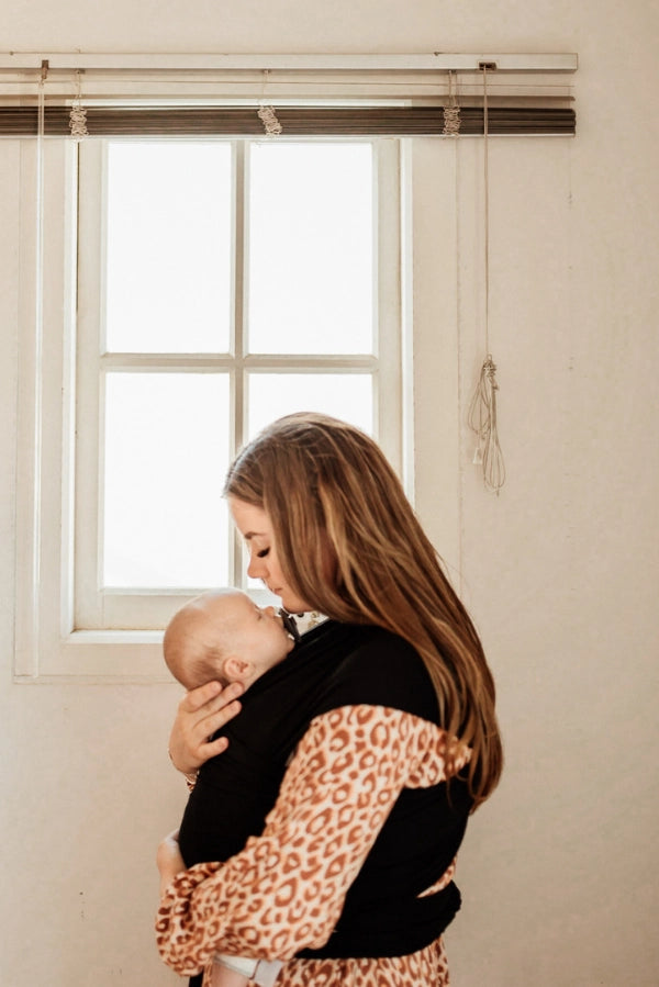 VIXSA Baby Wrap Carrier - Soft & Breathable Infant Sling for Newborn to Toddler (0-24 Months) - Savannah Nights Design - Perfect for Hands-Free Parenting, Shopping & Outdoor Adventures