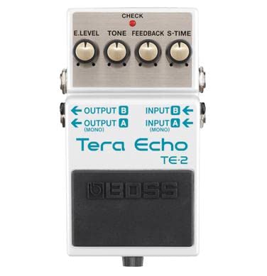 Boss TE-2 Tera Echo Pedal - Guitar Effects Pedal for Ambient & Spacey Soundscapes | Perfect for Studio Recording & Live Performances