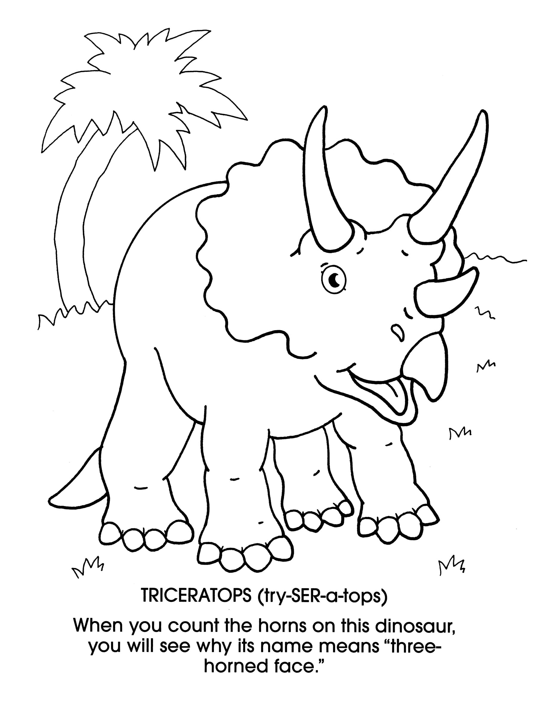 Dinosaurs Coloring Book for Kids & Adults - Dover Creative Relaxation & Stress Relief - Perfect for Home, School & Travel Activities