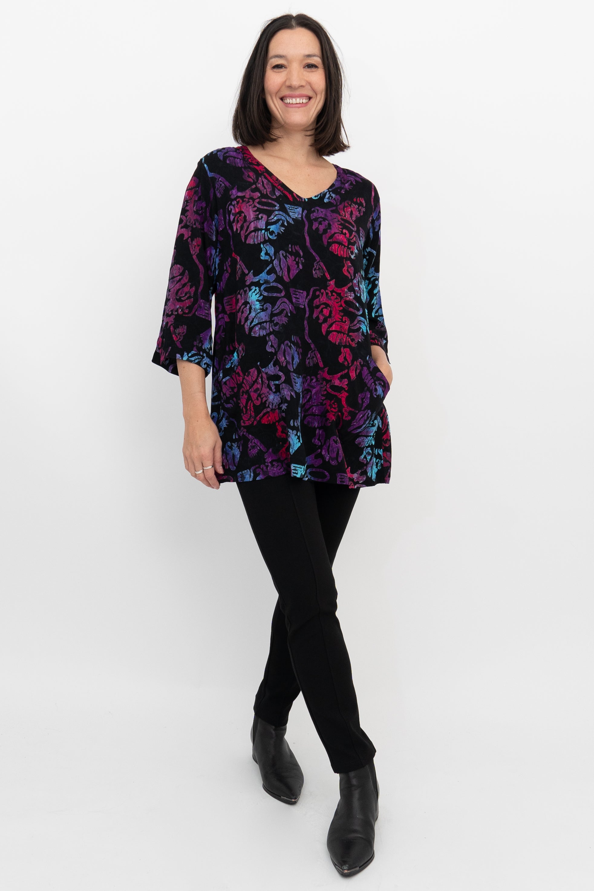 Evelyn Top Gem - Elegant Women's Blouse with Rhinestone Details for Party, Wedding & Evening Occasions