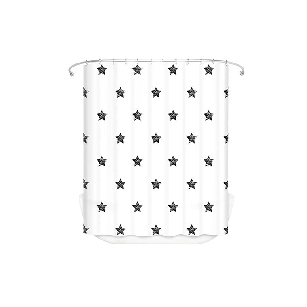 FEANG Waterproof Thickened Shower Curtain - 200x180cm Bathroom Decor, Non-Slip Hooks Included - Perfect for Modern Bathrooms, Guest Baths & Spa-Style Showers