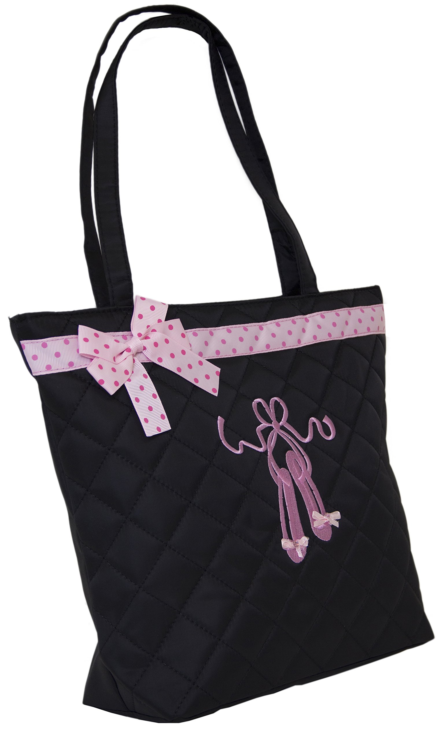 Stylish Quilted Tote Bag for Women - Durable Black Shoulder Bag - Perfect for Work, Travel & Shopping