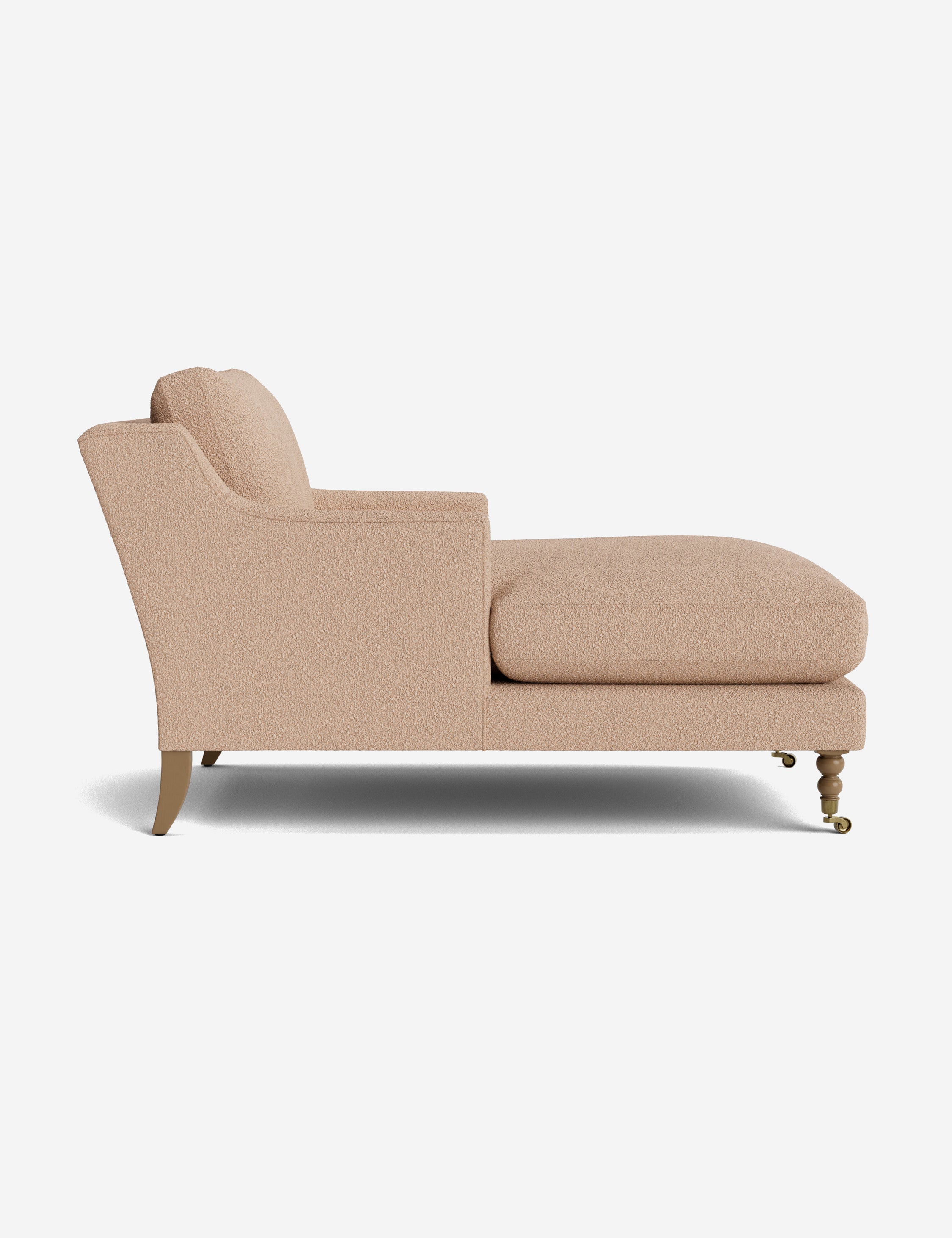 Fabienne Chaise Lounge Chair - Modern Accent Chair for Living Room, Bedroom & Office - Stylish Mid-Century Design with Upholstered Seat and Wooden Legs - Perfect for Relaxing, Reading & Home Decor