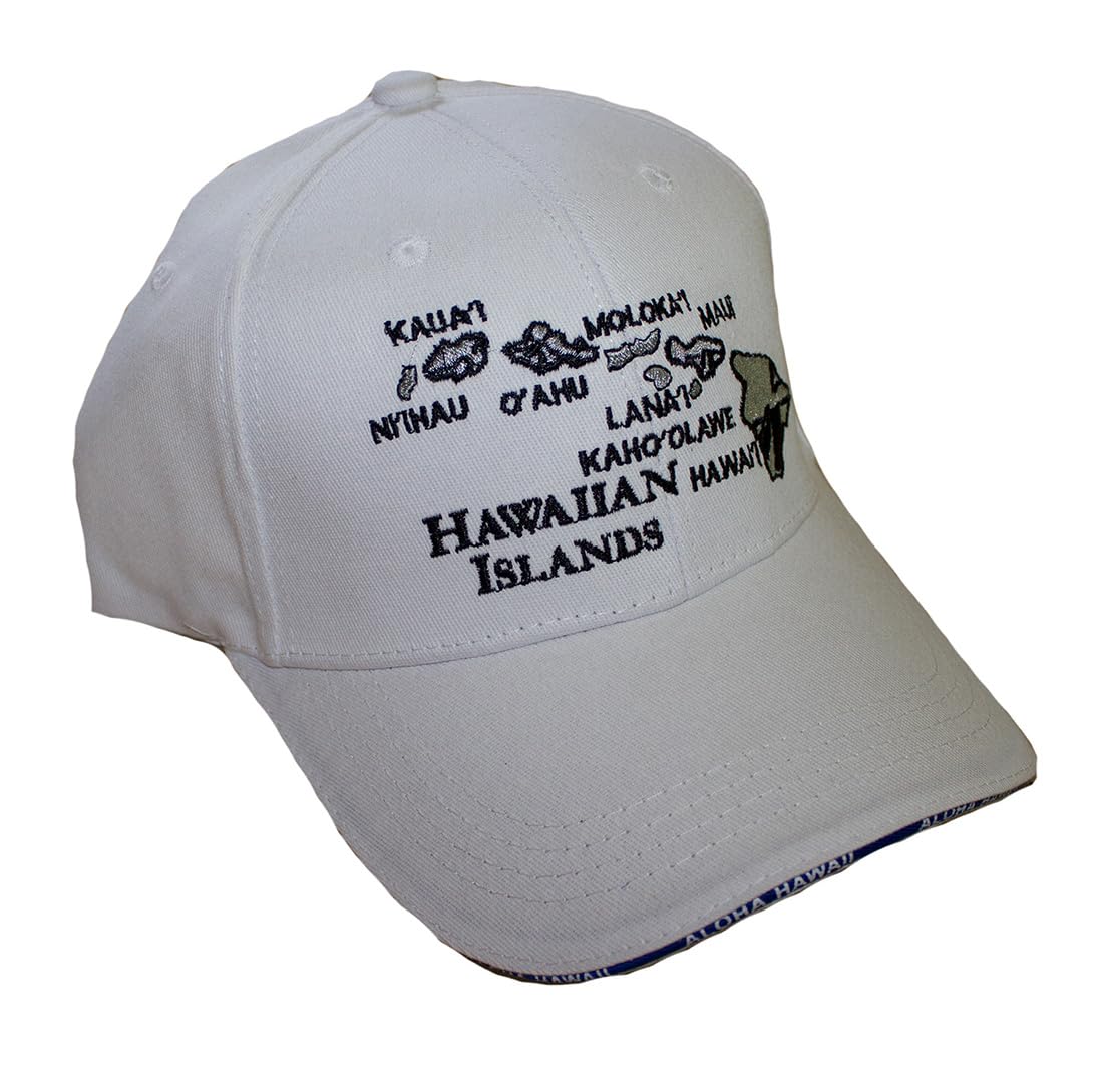Hawaiian Islands Cap Hats - Stylish Hawaii Island Chain Baseball Caps for Men & Women | Perfect for Beach Vacations, Summer Outfits & Tropical Travel Accessories