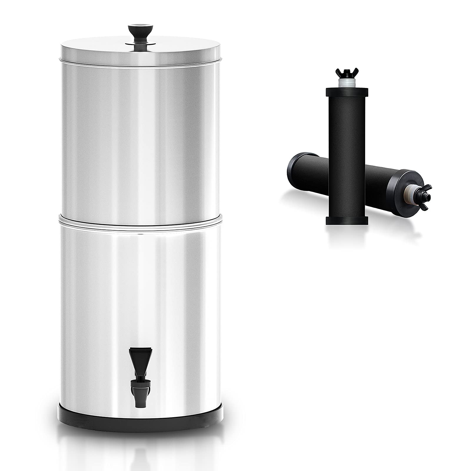 MengK Gravity Water Filter System - Portable Water Filtration Bucket for Home, Outdoor, Camping, Hiking & Emergency Preparedness - Clean Drinking Water Anywhere