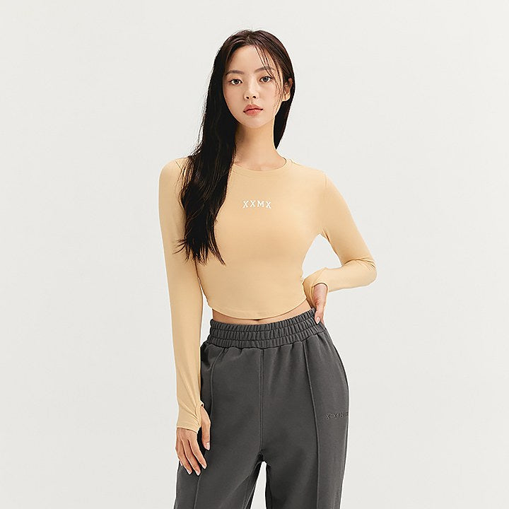 Soft Cotton-Like Finger Hole Long Sleeve Shirt - Comfortable Stretchy Tops for Women - Perfect for Yoga, Workout & Casual Wear