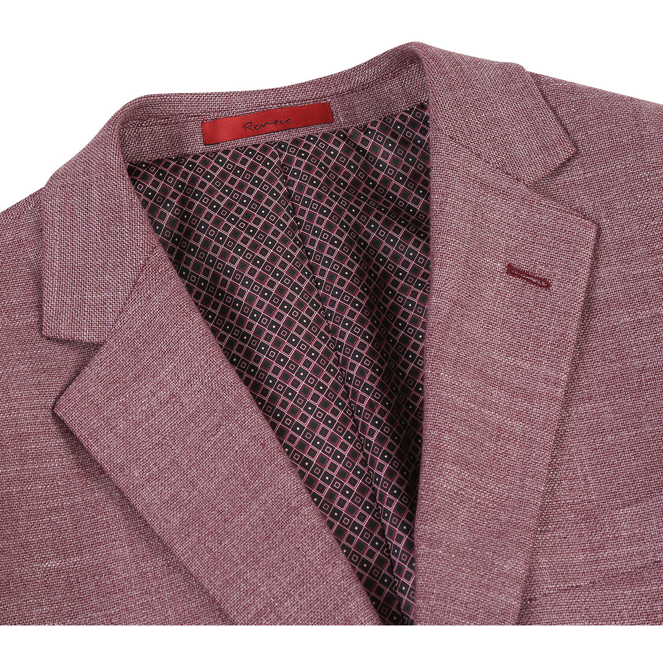 Renoir Alessandro Vitello New Slim Fit Blazer for Men - Wine Red 294 25 | Formal Business Suit Jacket for Office, Wedding & Special Occasions