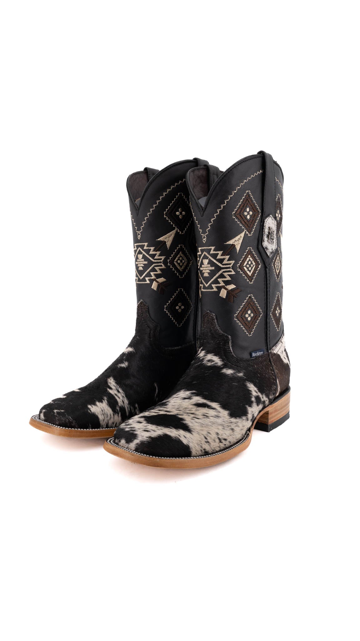 Men's Size 7.5 Genuine Cowhide Western Cowboy Boots - Comfortable & Durable for Rodeo, Country Dancing & Outdoor Adventures