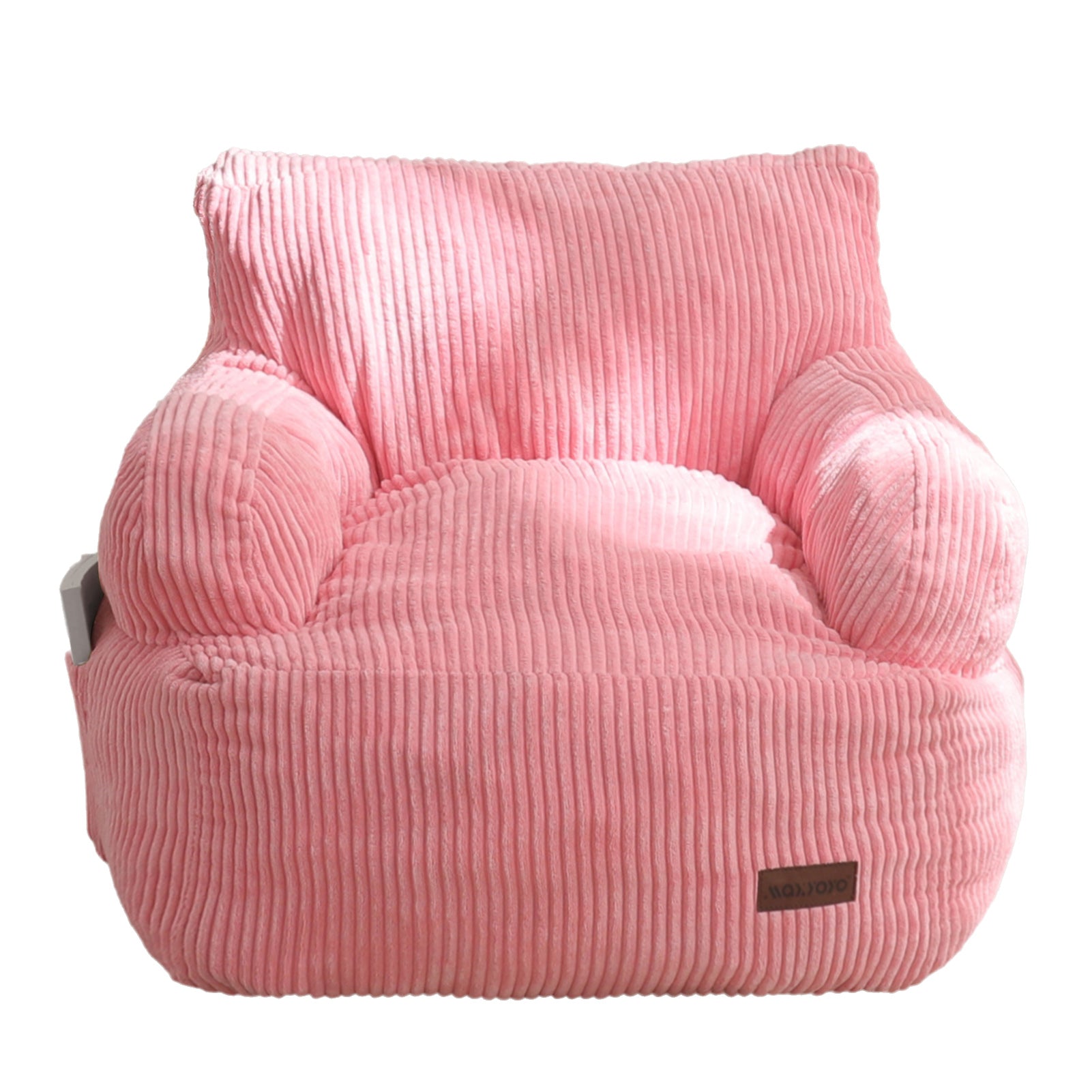 MAXYOYO Kids Bean Bag Chair - Soft & Comfortable Toddler Bean Bag Sofa with Filler for Boys & Girls (Pink) - Perfect for Reading Nook, Playroom & Bedroom Relaxation