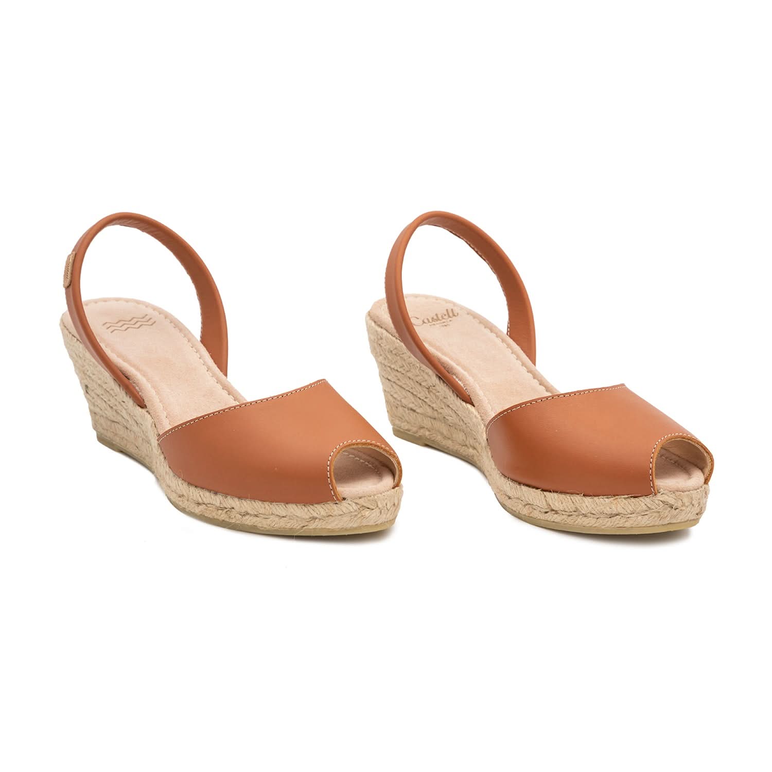 Plain Open Toe Leather Espadrille Sandals - 2006 Frida Ciervo 5C - Comfortable Summer Casual Shoes for Women, Perfect for Beach, Vacation and Everyday Wear
