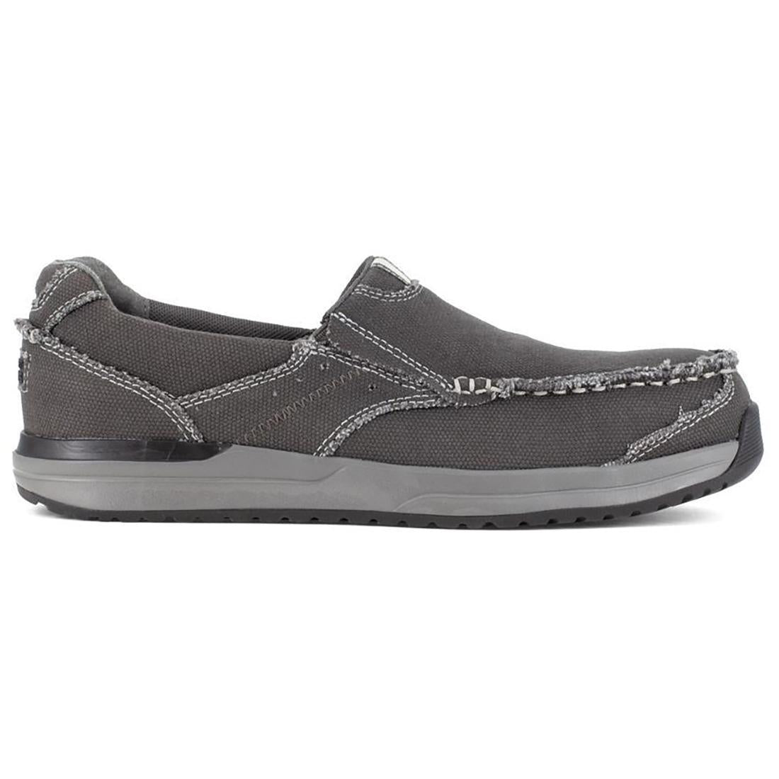 Langdon Composite Toe Slip-On Work Shoes for Men - Lightweight Safety Shoes with Slip-Resistant Sole, Comfortable for Construction & Warehouse Work (Charcoal)
