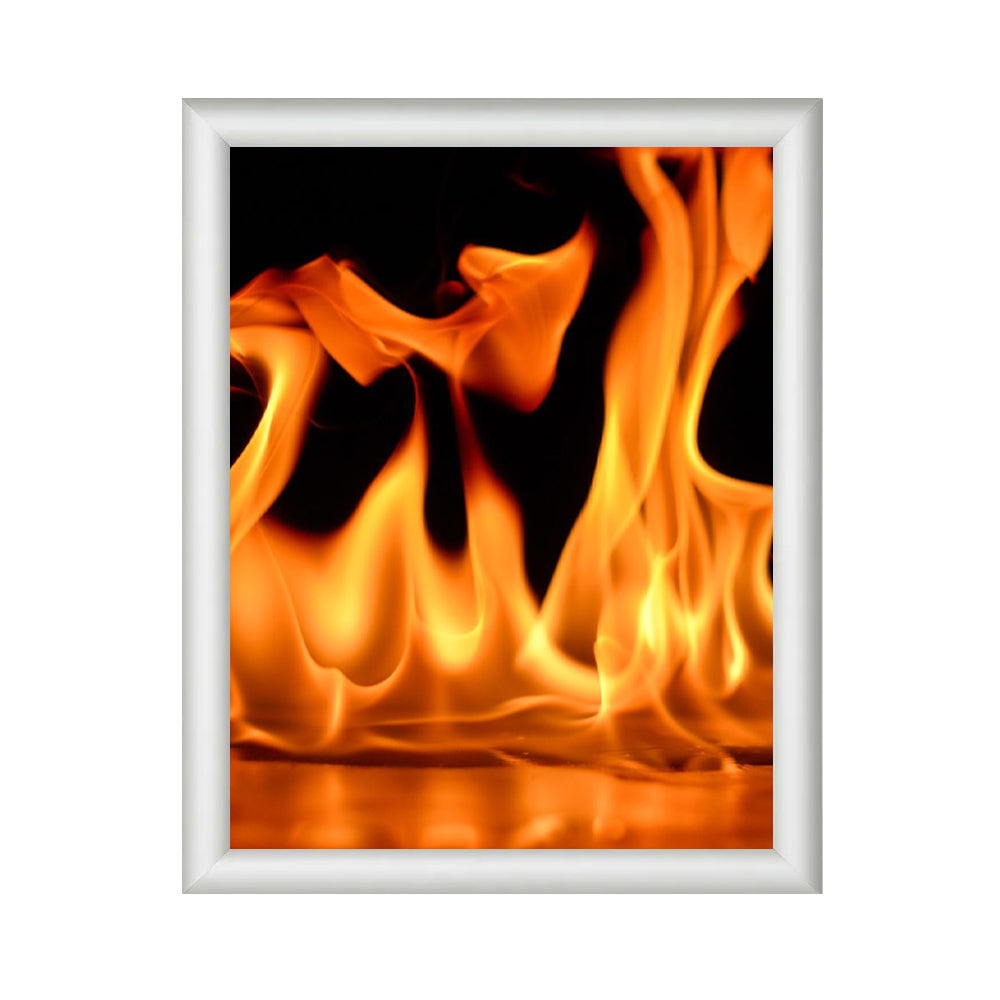 11x14 Fire Resistant Snap Frame - 1 Inch Wide Silver Metal Picture Frame for Posters, Signs & Artwork - Perfect for Offices, Schools & Retail Displays