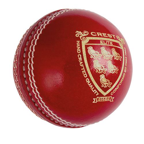 Gray Nicolls Crest Elite Cricket Ball - Premium Leather Match Ball for Professional & Club Cricket - Perfect for Practice, Tournaments & Competitive Play