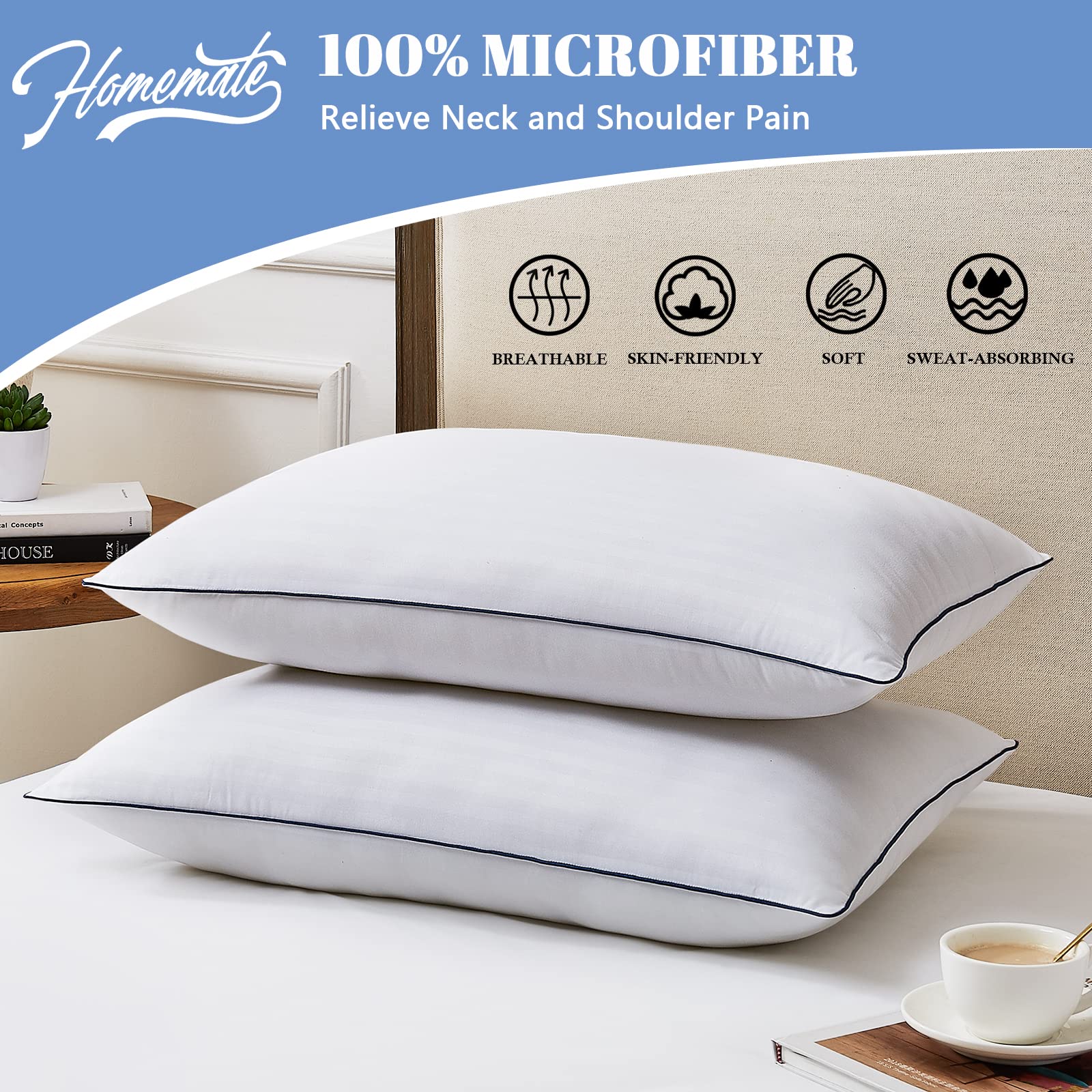 Premium King Size Bed Pillows (20