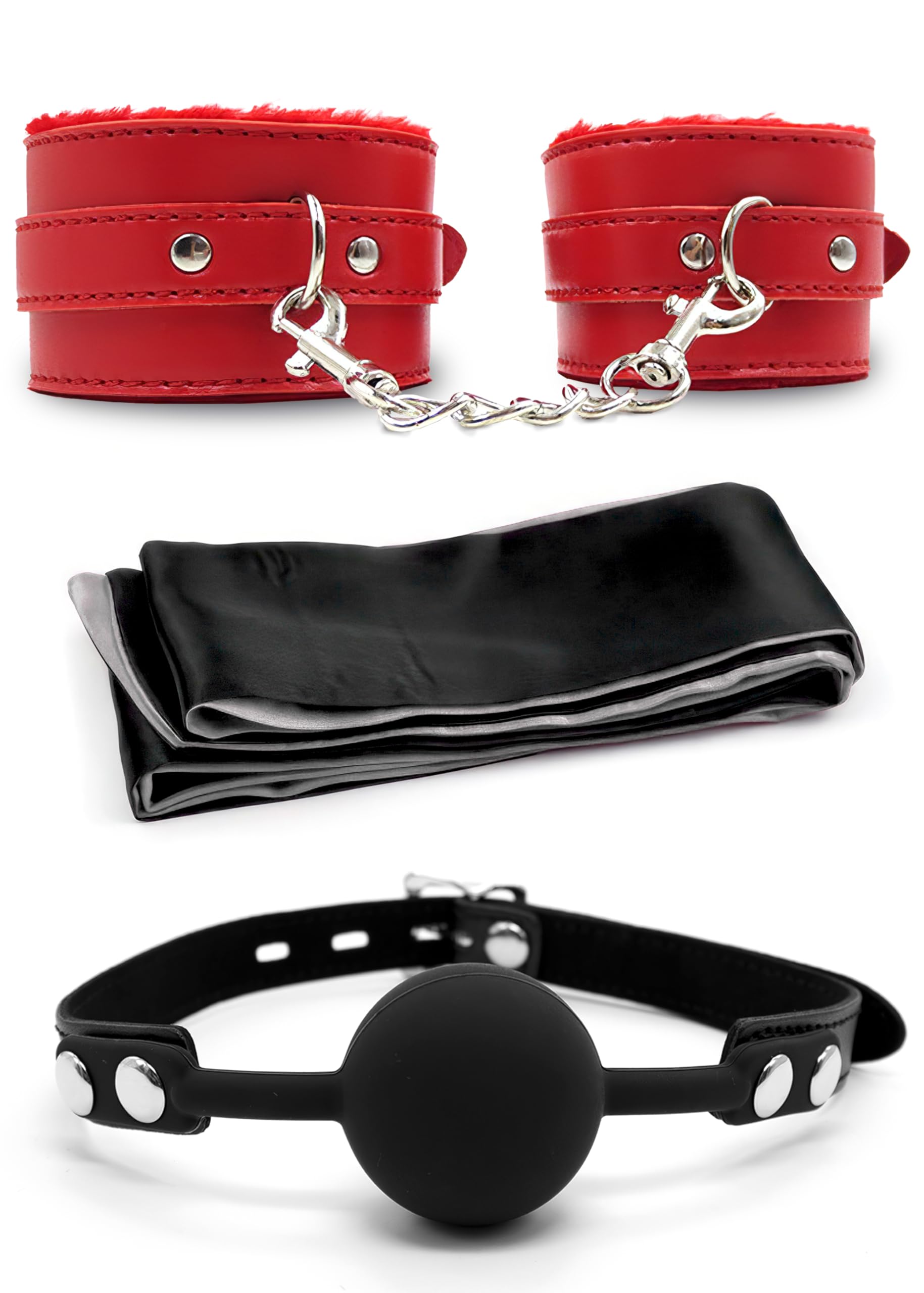 PASTOS Ball Gag Mask - Breathable BDSM Restraint for Adults - Perfect for Role Play, Bondage, and Fetish Scenes
