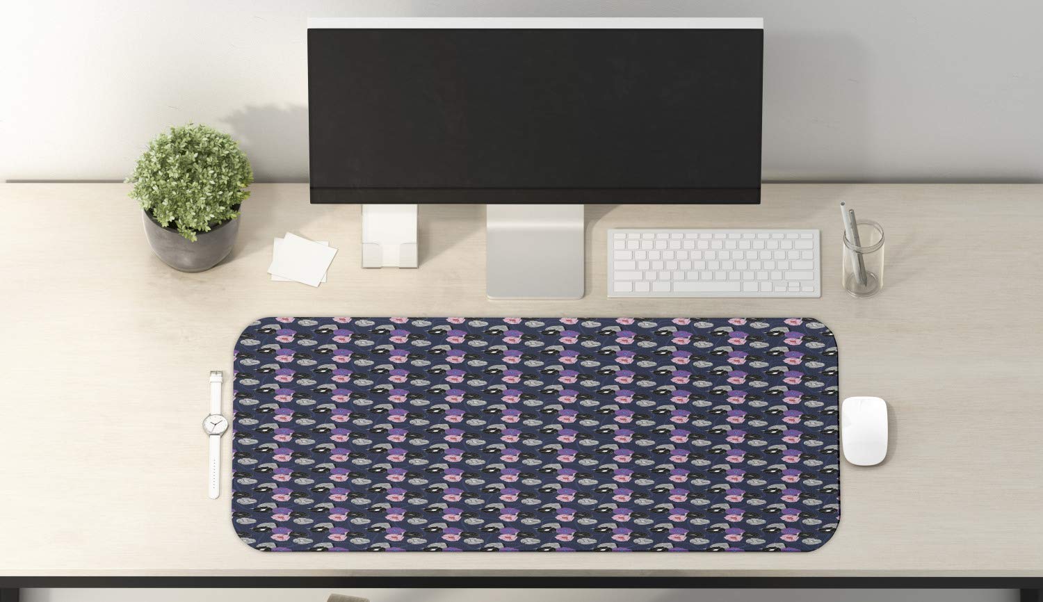 Ambesonne Floral Computer Mouse Pad - Large 31