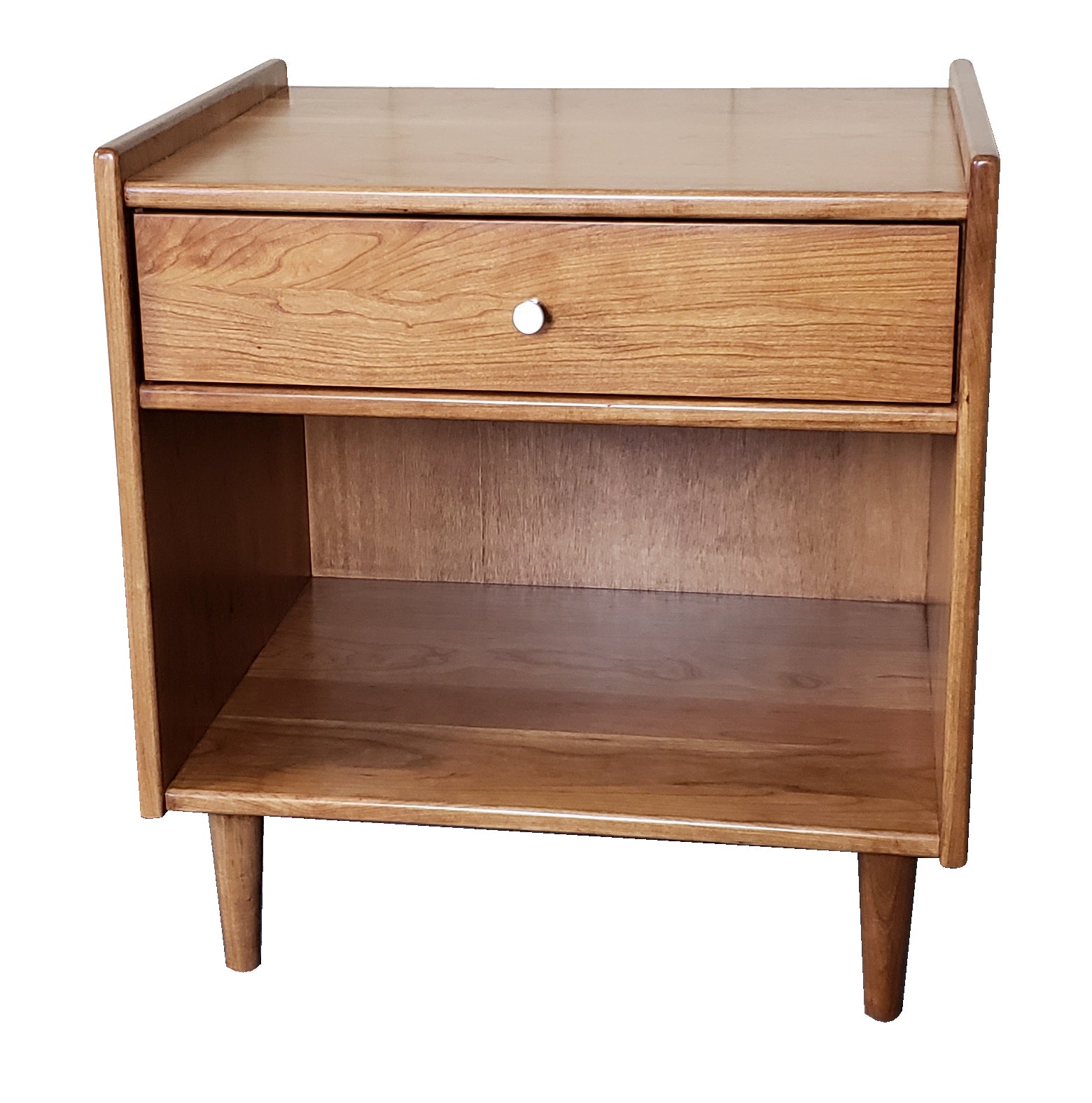 Modern Nightstand with Drawer - Stylish Bedside Table for Bedroom, Living Room, or Office - Perfect for Storage and Organization