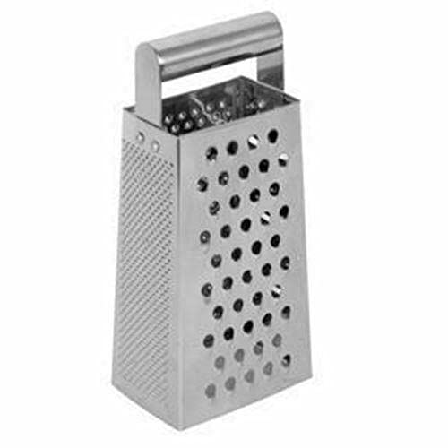 4-Way Stainless Steel Handheld Manual Cheese Grater - Durable Kitchen Gadget for Grating Cheese, Vegetables & More - Perfect for Cooking, Baking & Meal Prep