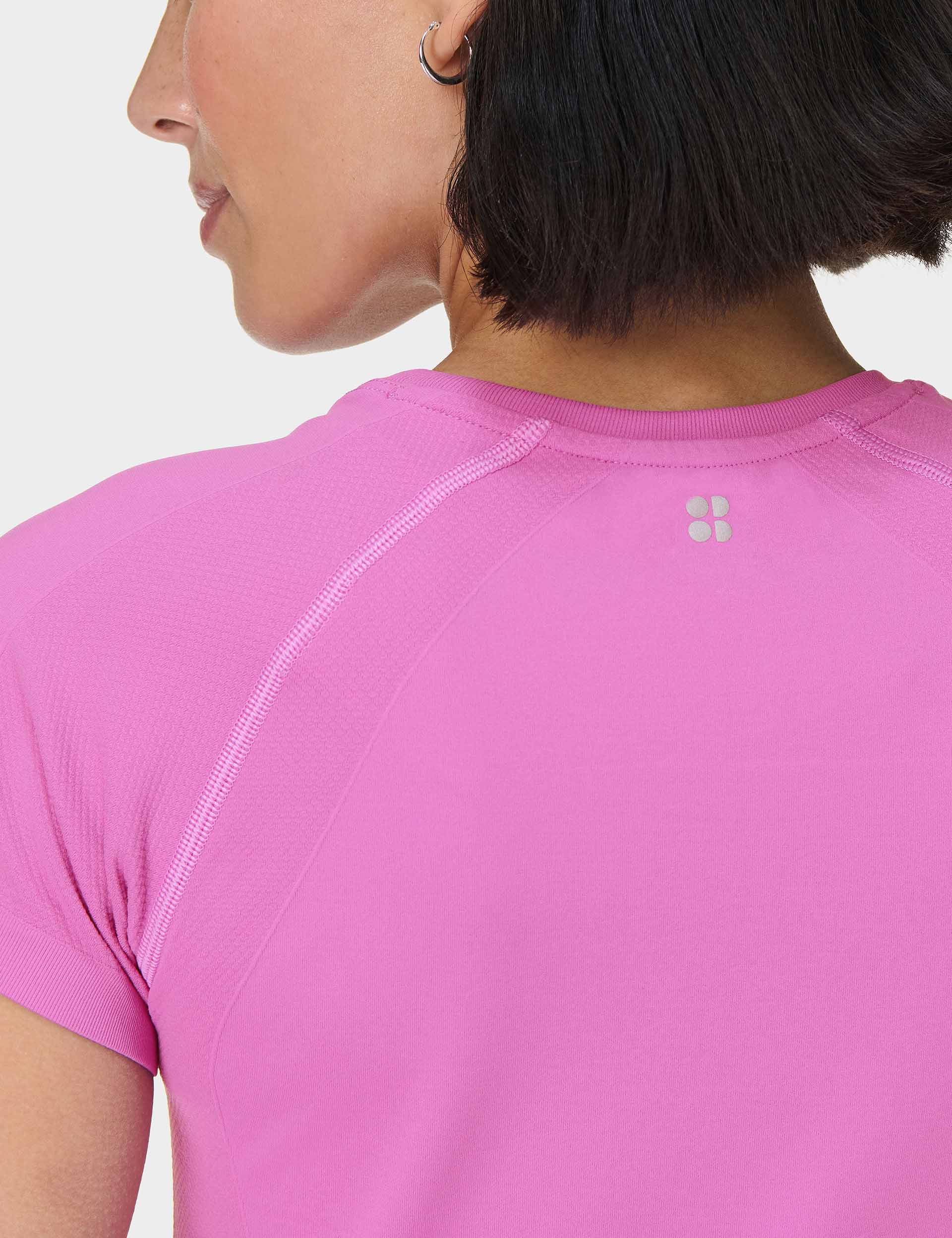 Seamless Gym T-Shirt for Athletes - Allium Pink | Workout Shirt for Women & Men | Perfect for Yoga, Running & Fitness Training