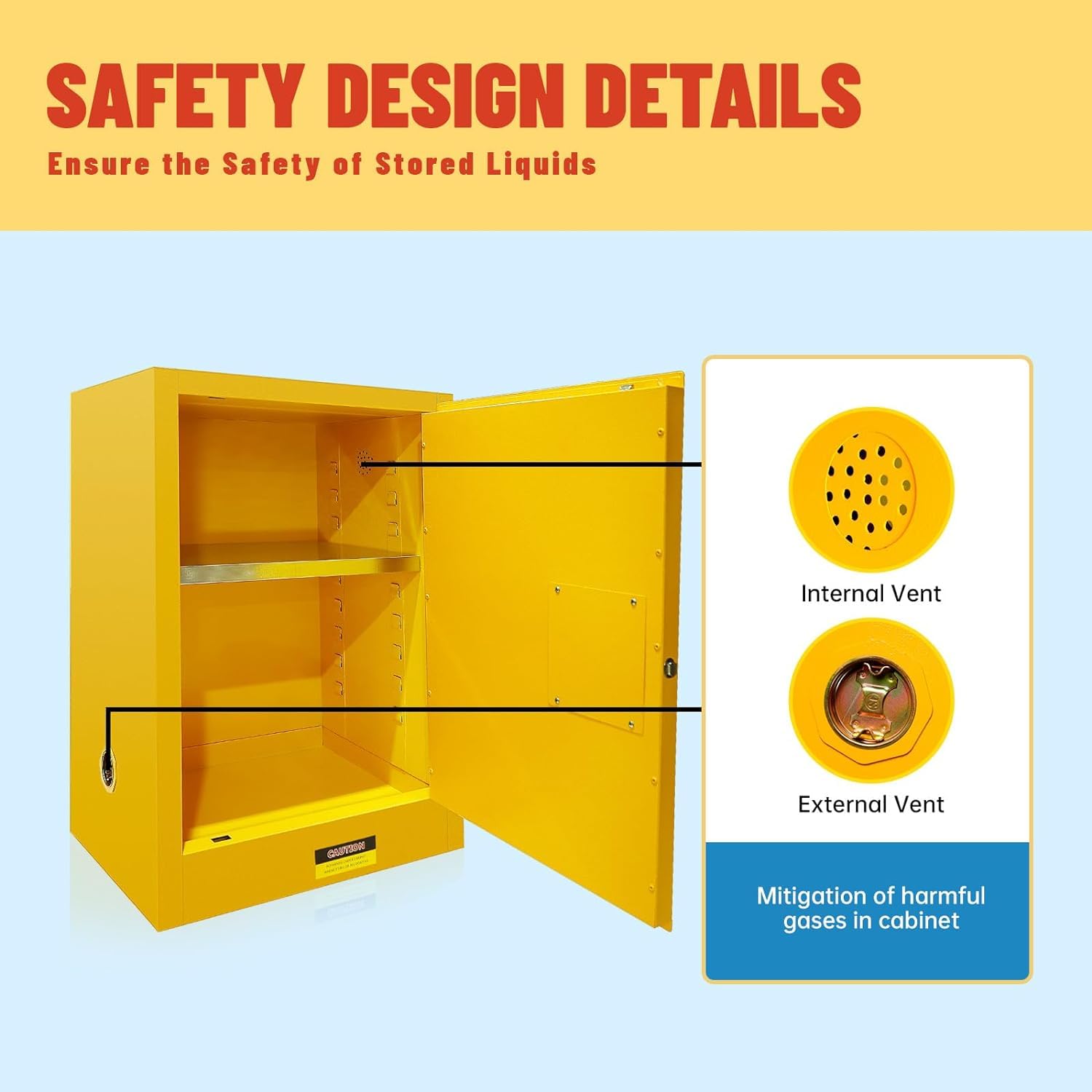 18 Gallon Flammable Storage Cabinet - 18